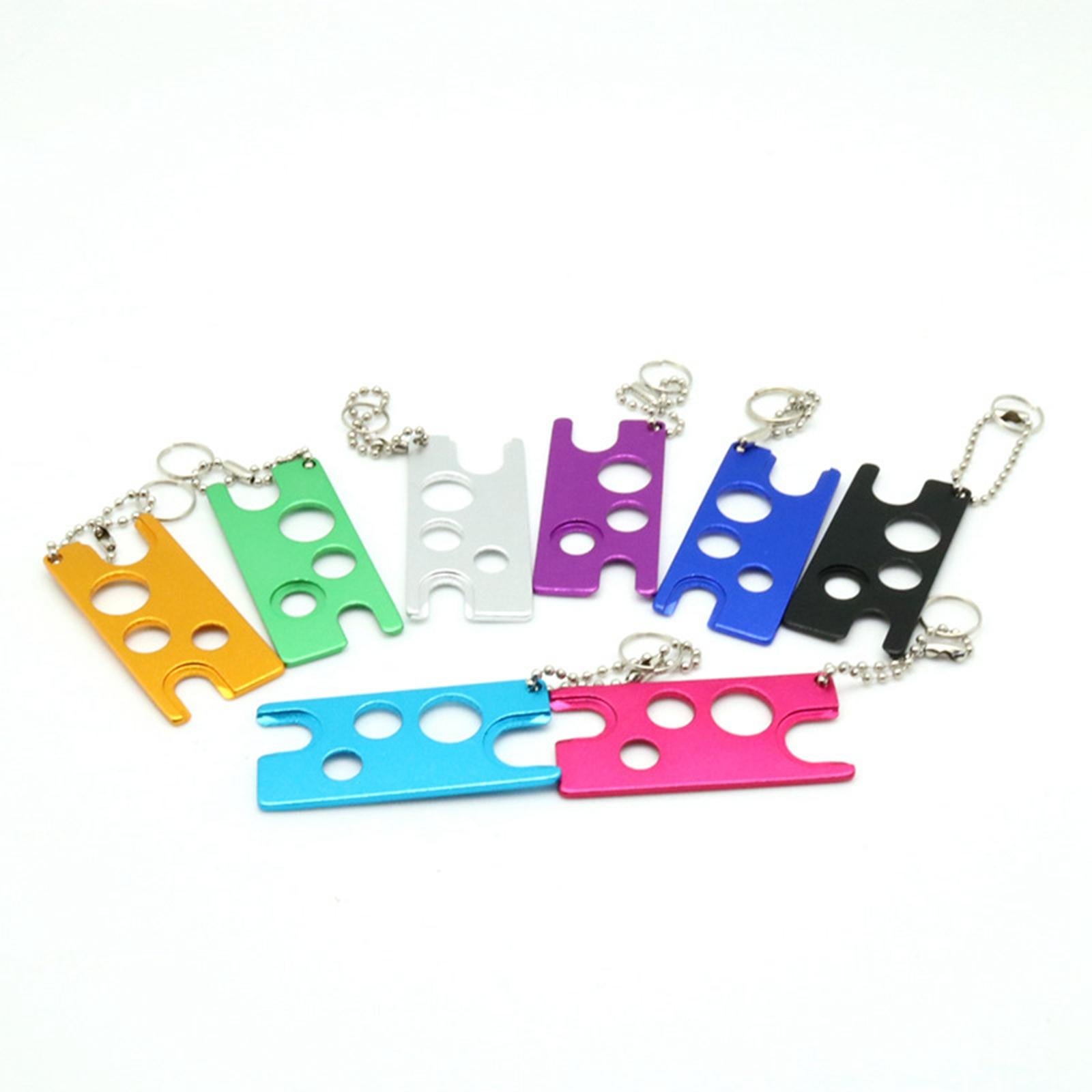 2xEssential Oil Bottle Opener with Keychain Universal Cap Remover Accessory Violet