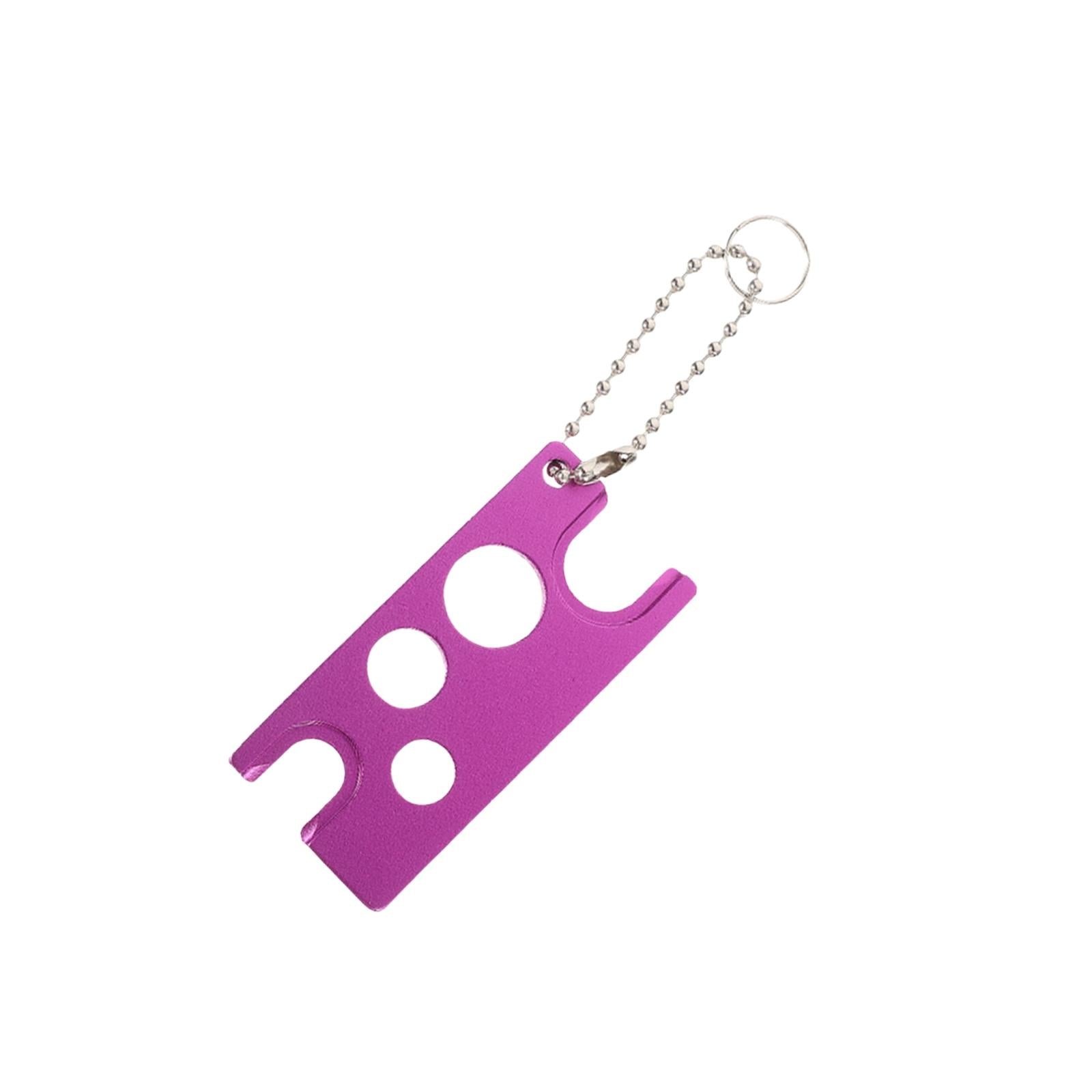 2xEssential Oil Bottle Opener with Keychain Universal Cap Remover Accessory Violet