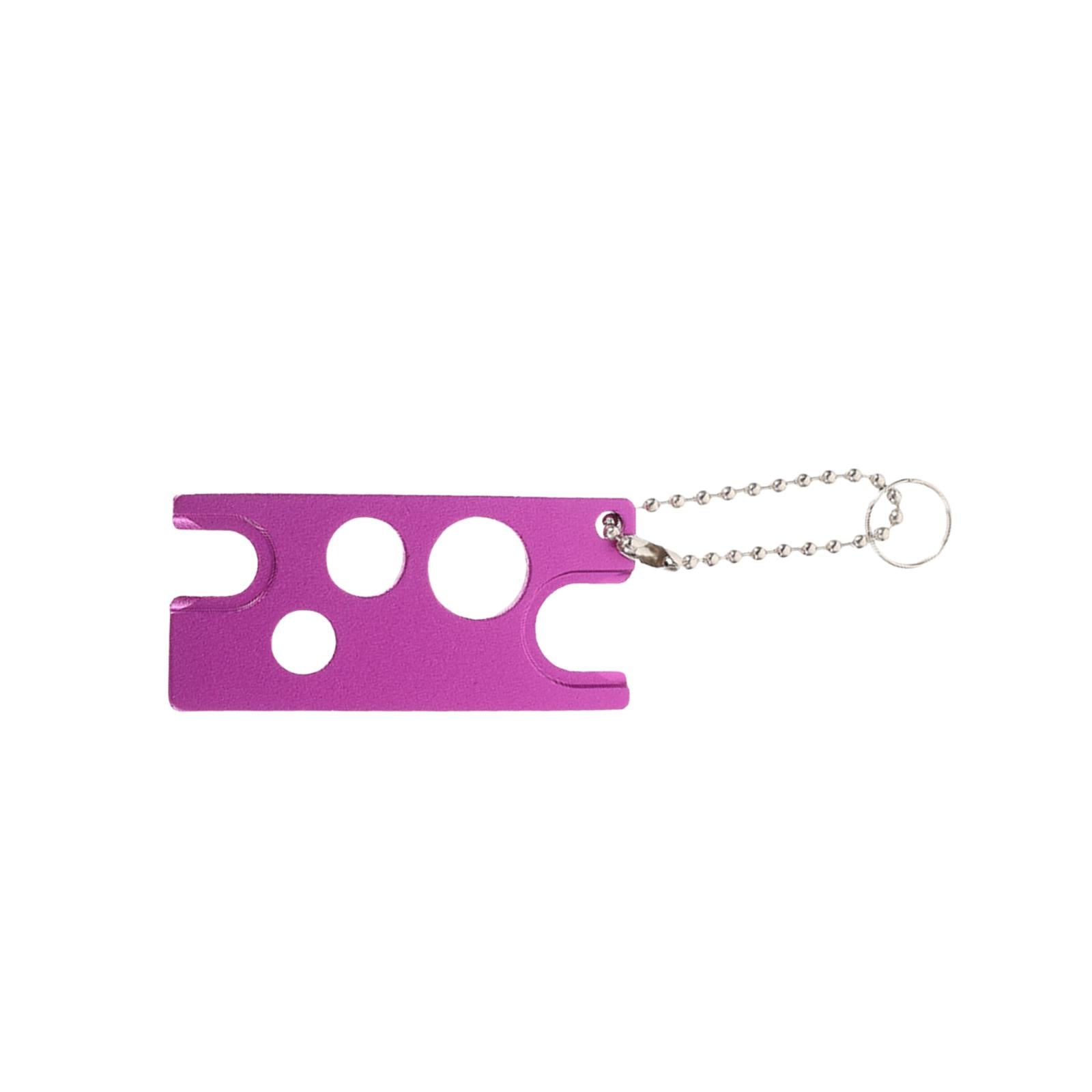 2xEssential Oil Bottle Opener with Keychain Universal Cap Remover Accessory Violet