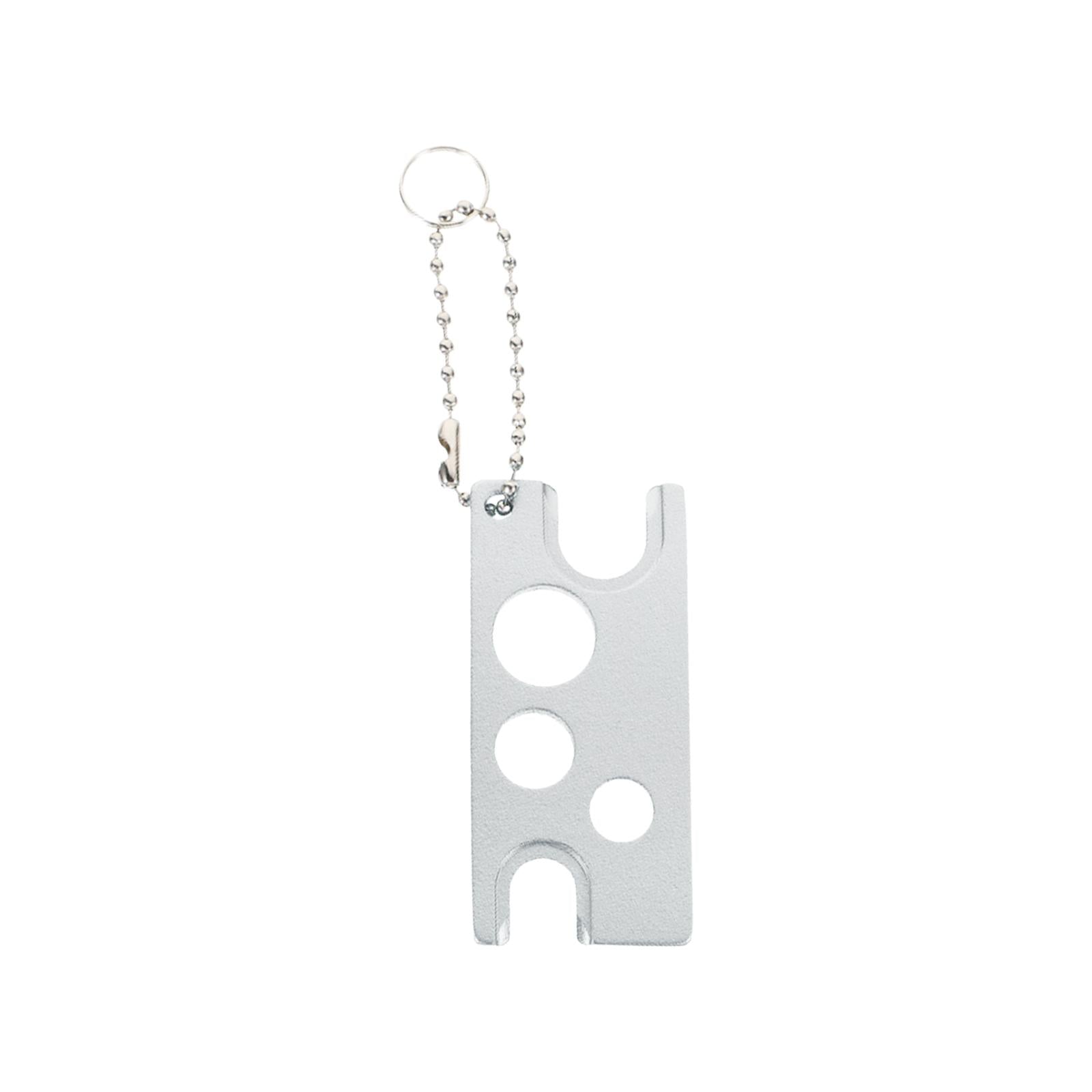 2xEssential Oil Bottle Opener with Keychain Universal Cap Remover Accessory Argent