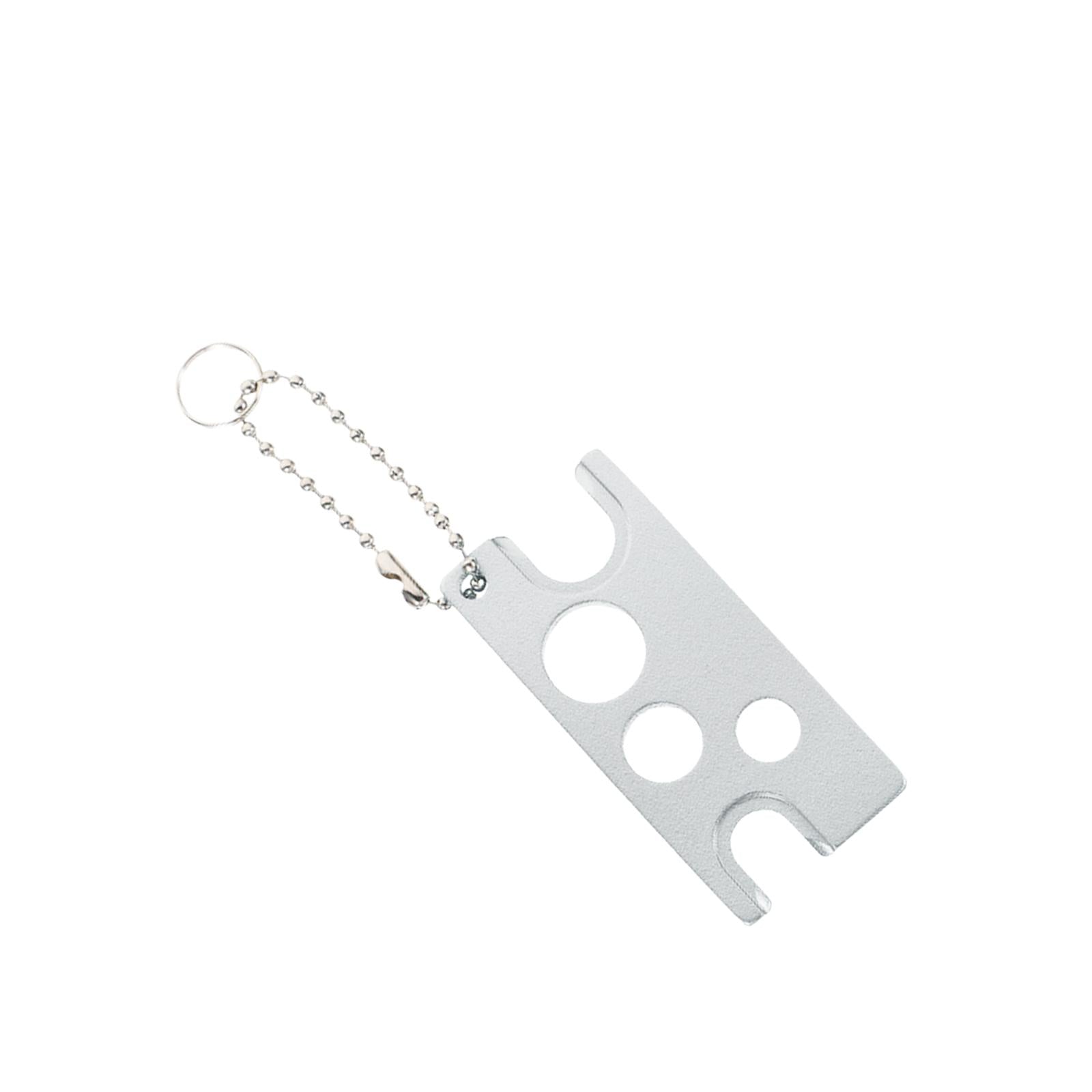 2xEssential Oil Bottle Opener with Keychain Universal Cap Remover Accessory Argent
