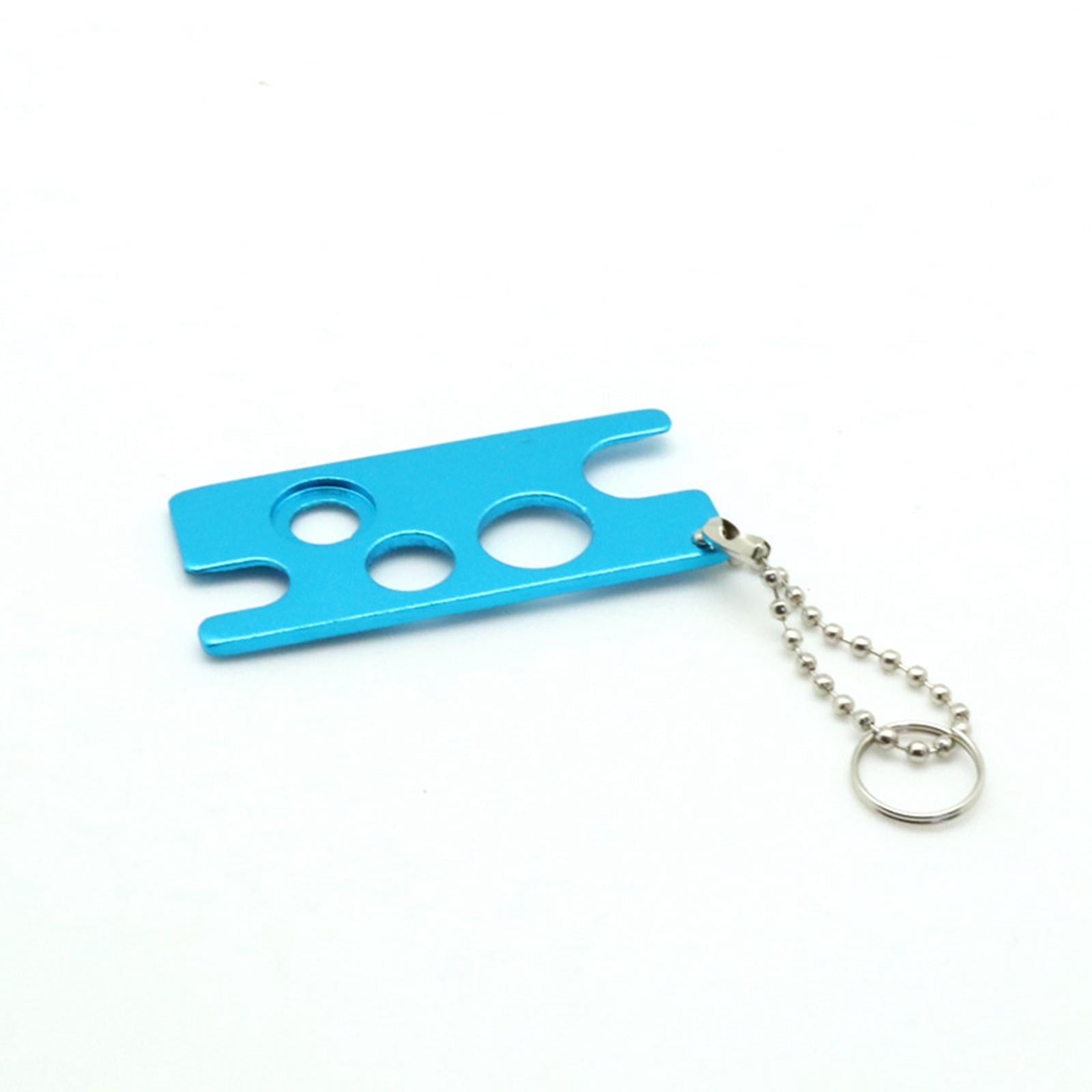 4xEssential Oil Bottle Opener with Keychain Universal Cap Remover Accessory Blue