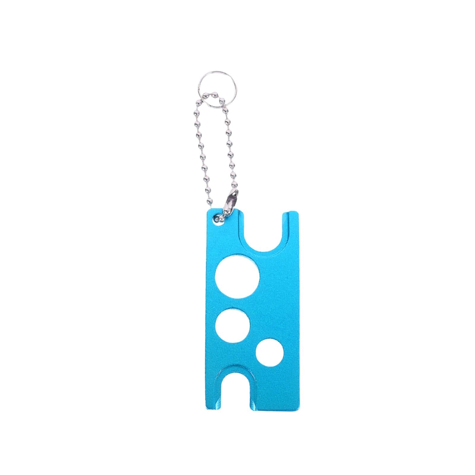 3xEssential Oil Bottle Opener with Keychain Universal Cap Remover Accessory Blue