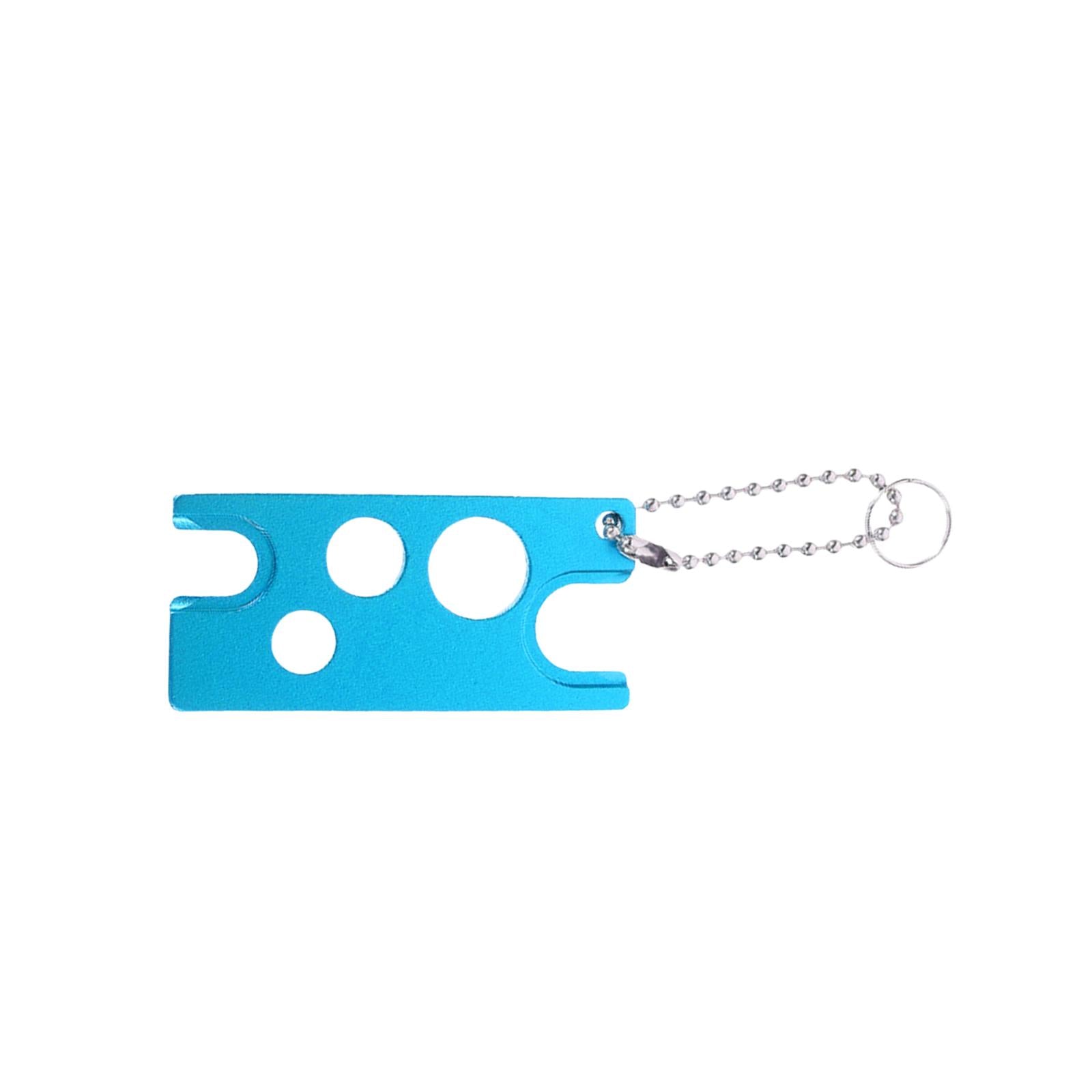 3xEssential Oil Bottle Opener with Keychain Universal Cap Remover Accessory Blue