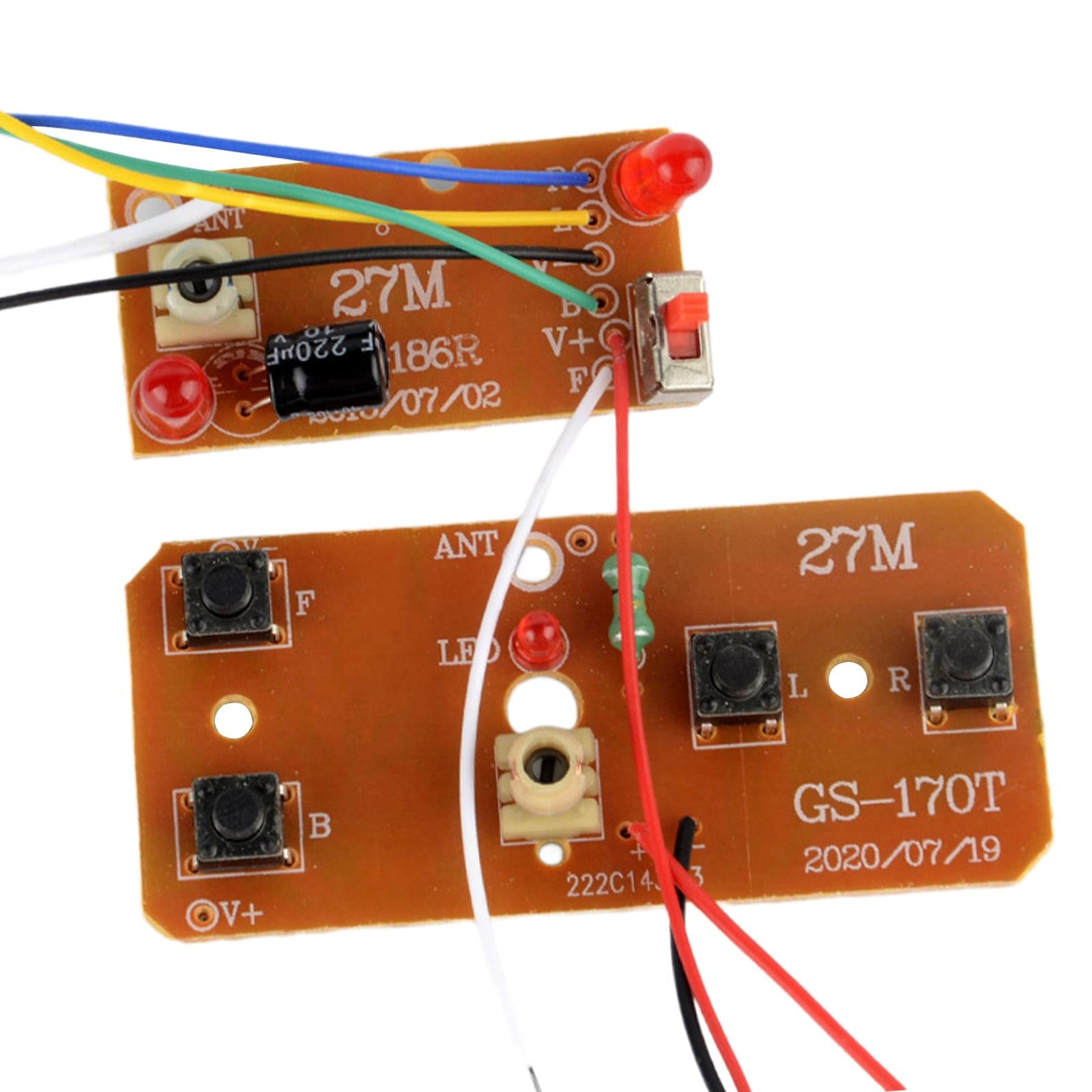 2x2Pcs Radio Transmitter and Receiver Board Kit for Crawler RC Hobby Car Parts