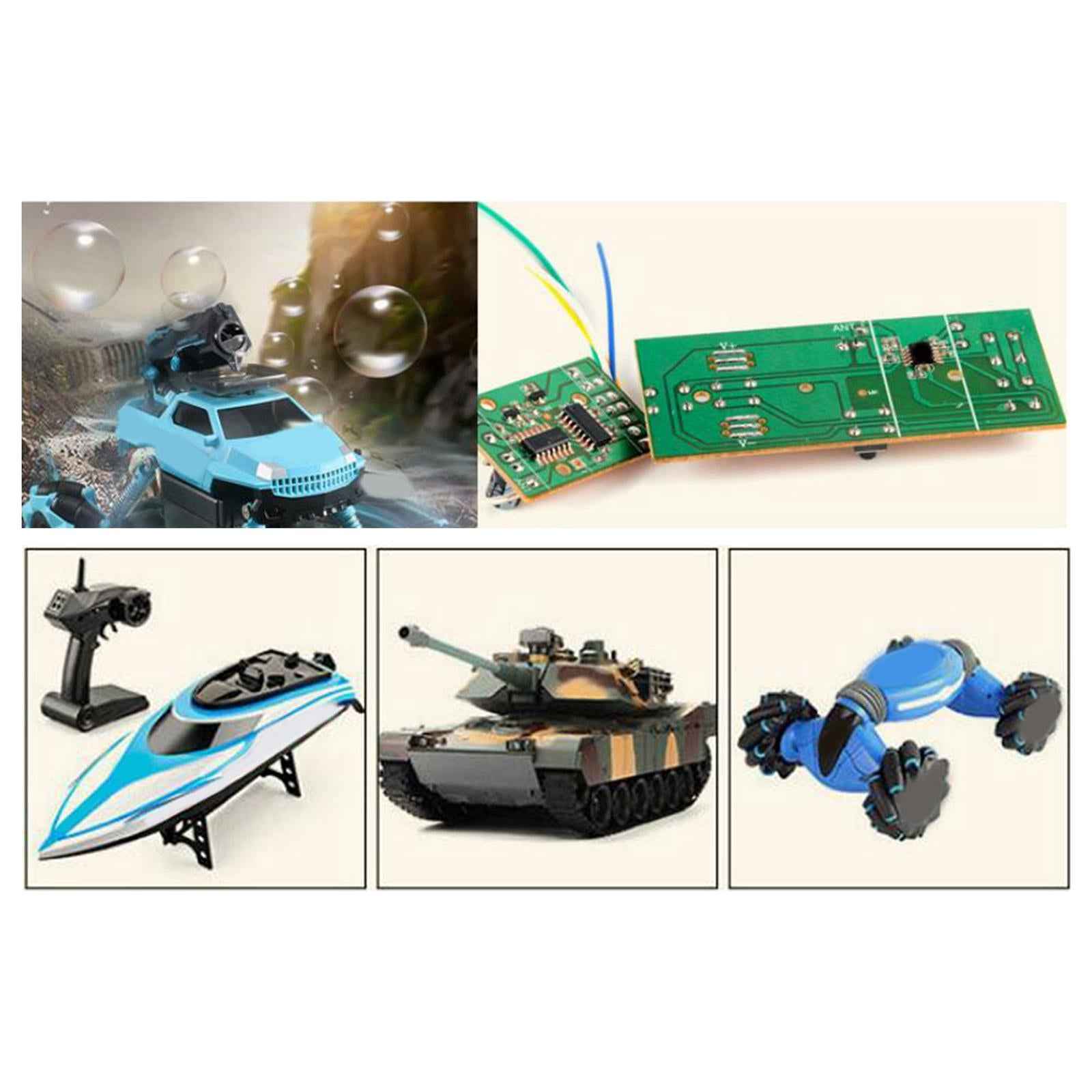 Remote Control Circuit Board 4 Channels for RC Truck Toy DIY RC Airplane Toy