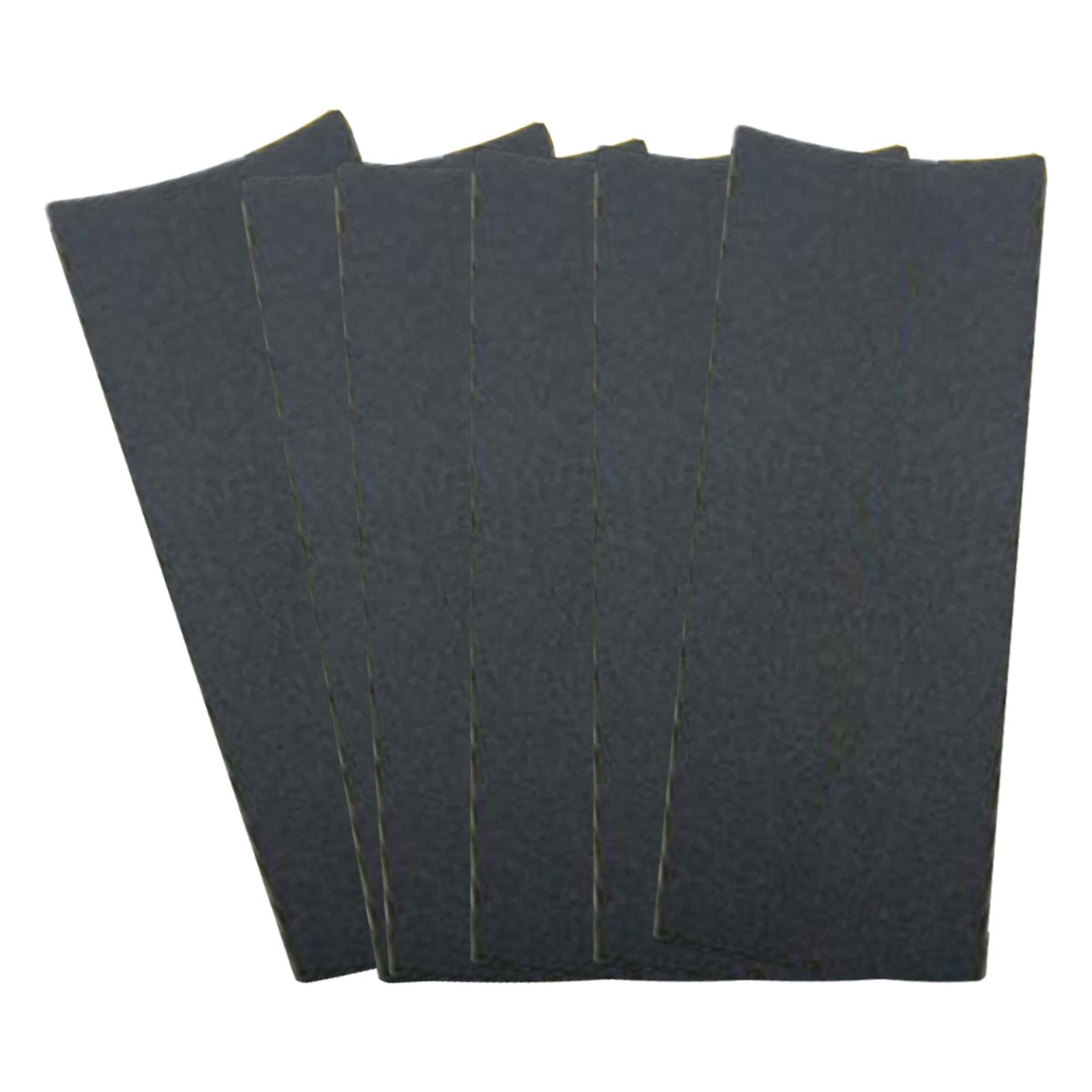 3x6Pcs Fingerboard Grip Tape Non Skid Accessories for Mini Skateboard Supplies Black