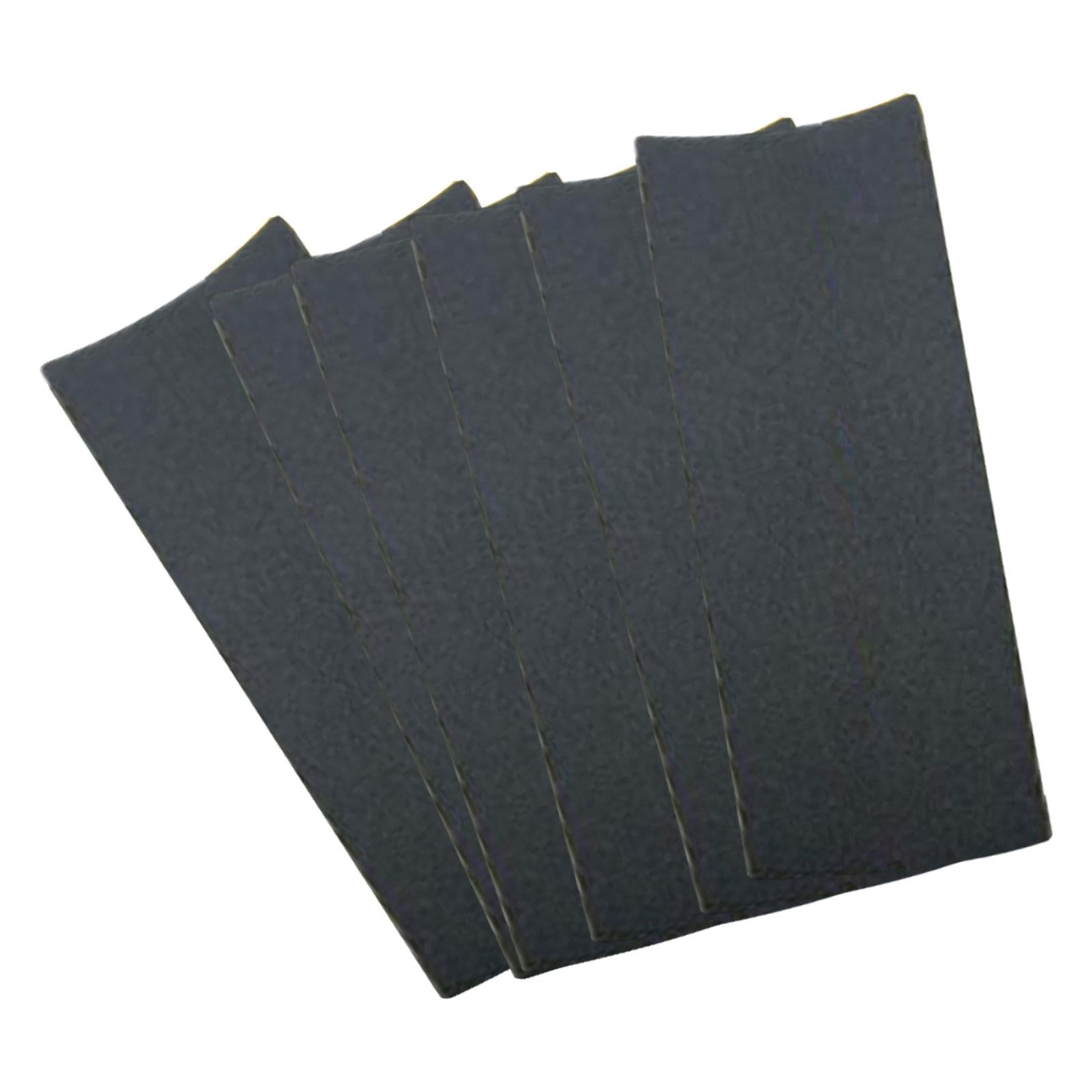 4x6Pcs Fingerboard Grip Tape Non Skid Accessories for Mini Skateboard Supplies Black