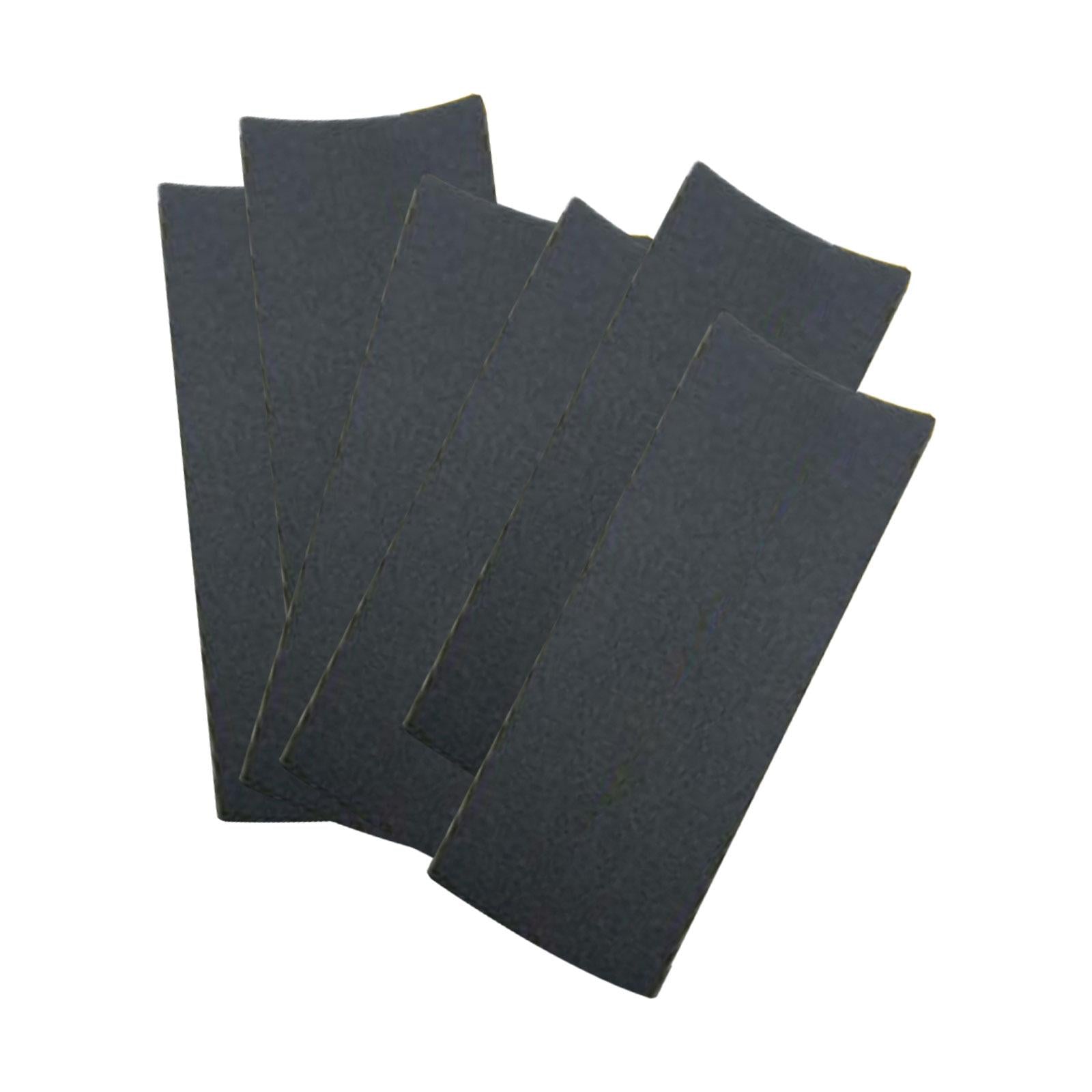 2x6Pcs Fingerboard Grip Tape Non Skid Accessories for Mini Skateboard Supplies Black