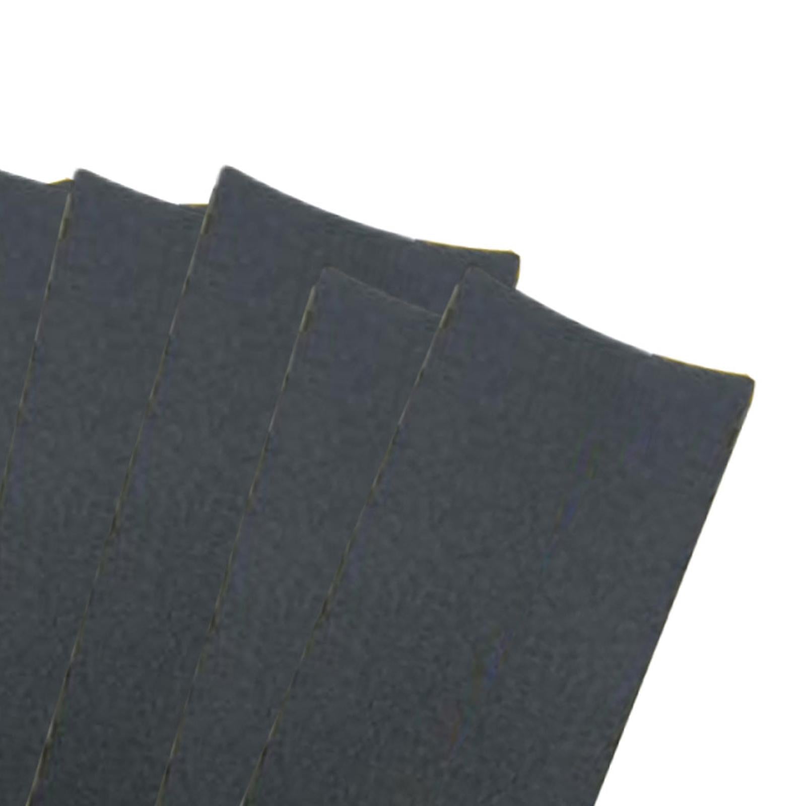 2x6Pcs Fingerboard Grip Tape Non Skid Accessories for Mini Skateboard Supplies Black