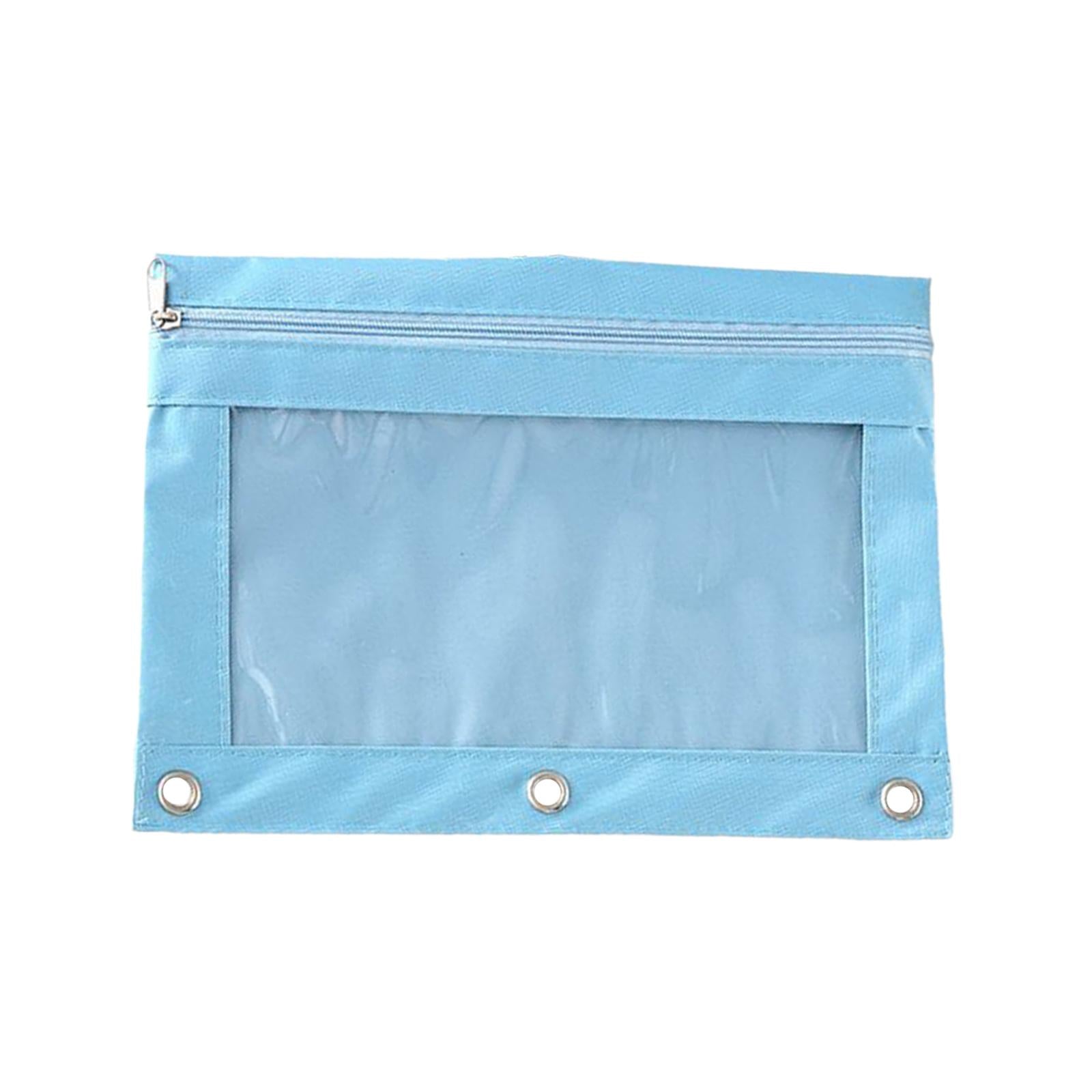2xPencil Pouch Office Stationery Organizer Pencil Case for Children Teen Gifts Blue