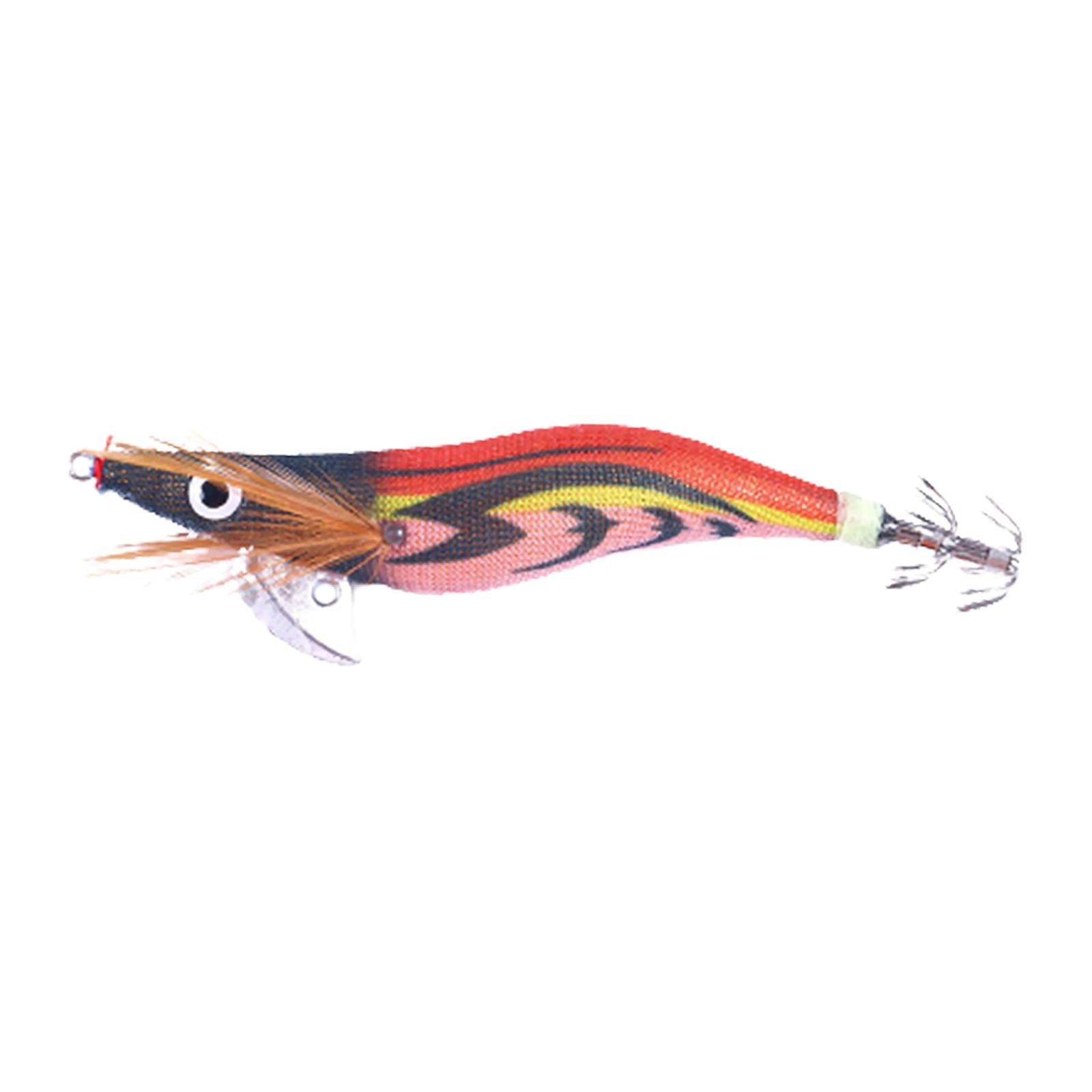 3xFishing Hook Fishing Baits Squid Jig Lures Fluorescent Durable Luminous Lure style F