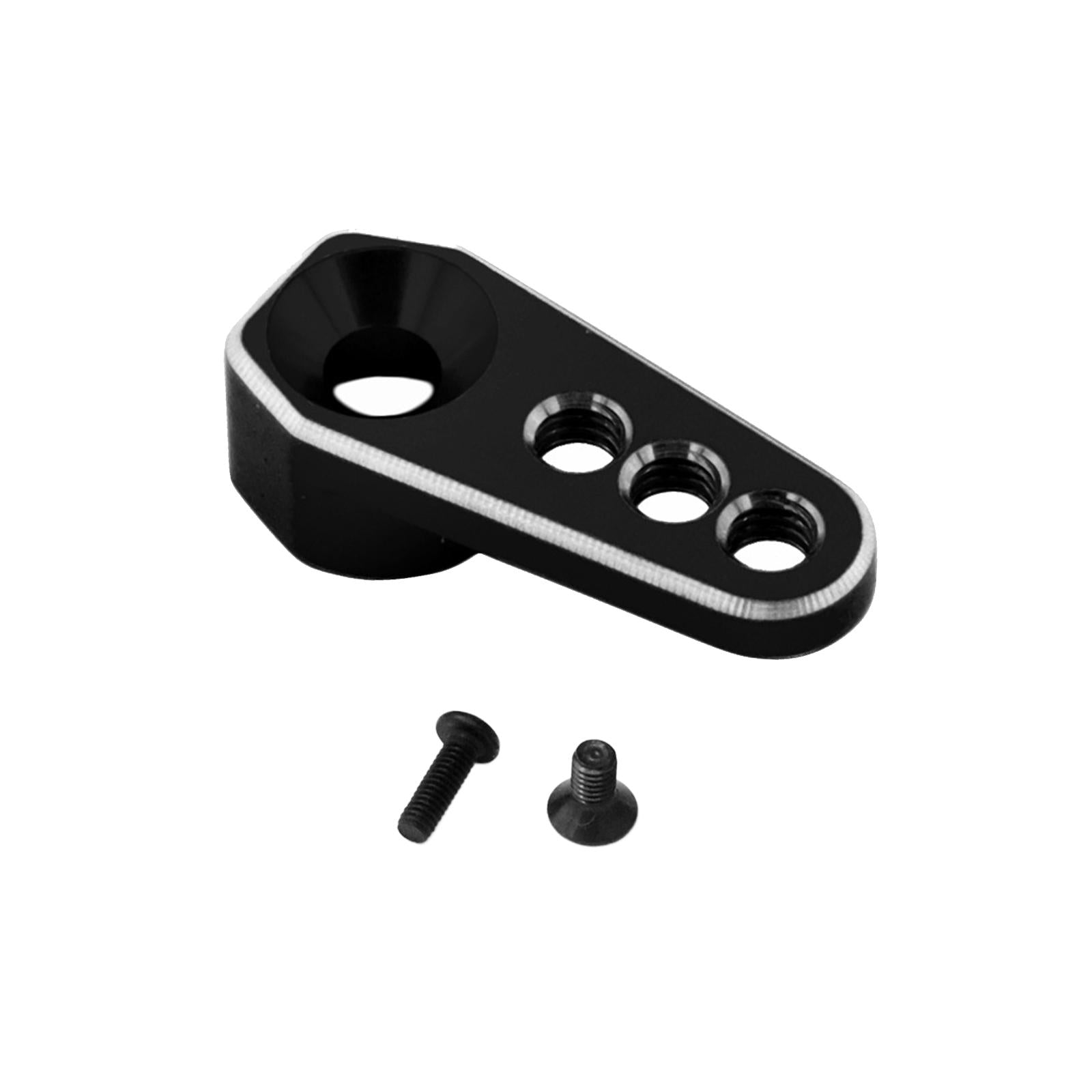 2xM3 25T Aluminum Metal Servo Horns Steering Arm Server Rocker for 2065T Trucks Black
