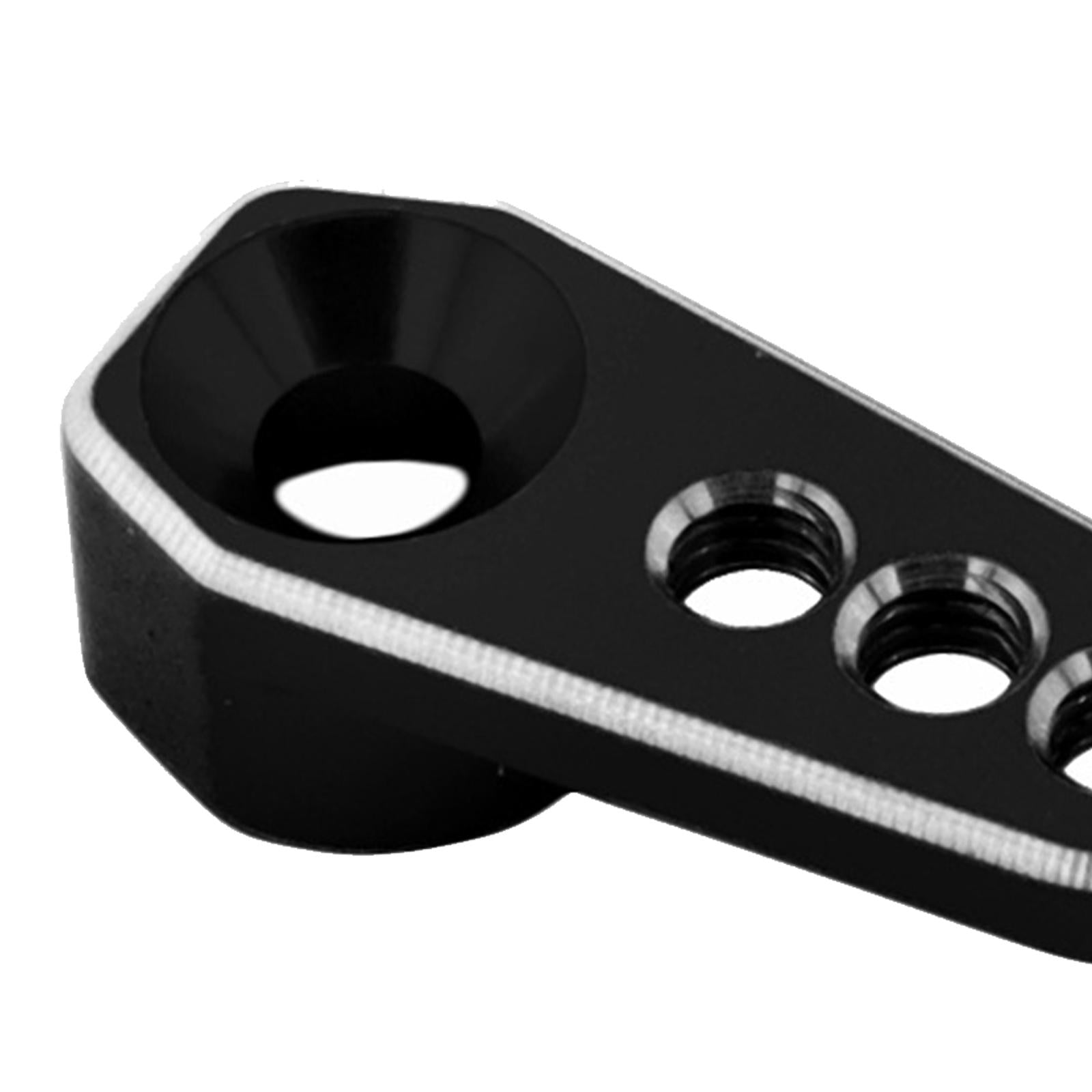 4xM3 25T Aluminum Metal Servo Horns Steering Arm Server Rocker for 2065T Trucks Black