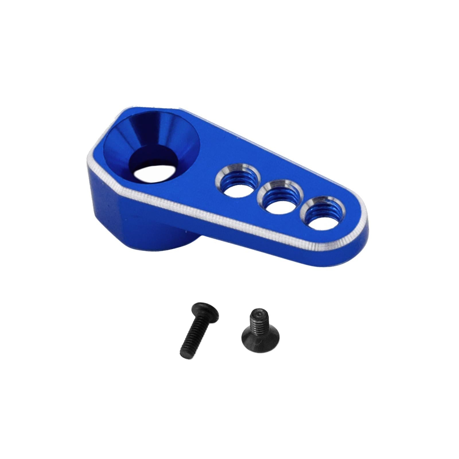 2xM3 25T Aluminum Metal Servo Horns Steering Arm Server Rocker for 2065T Trucks Dark Blue