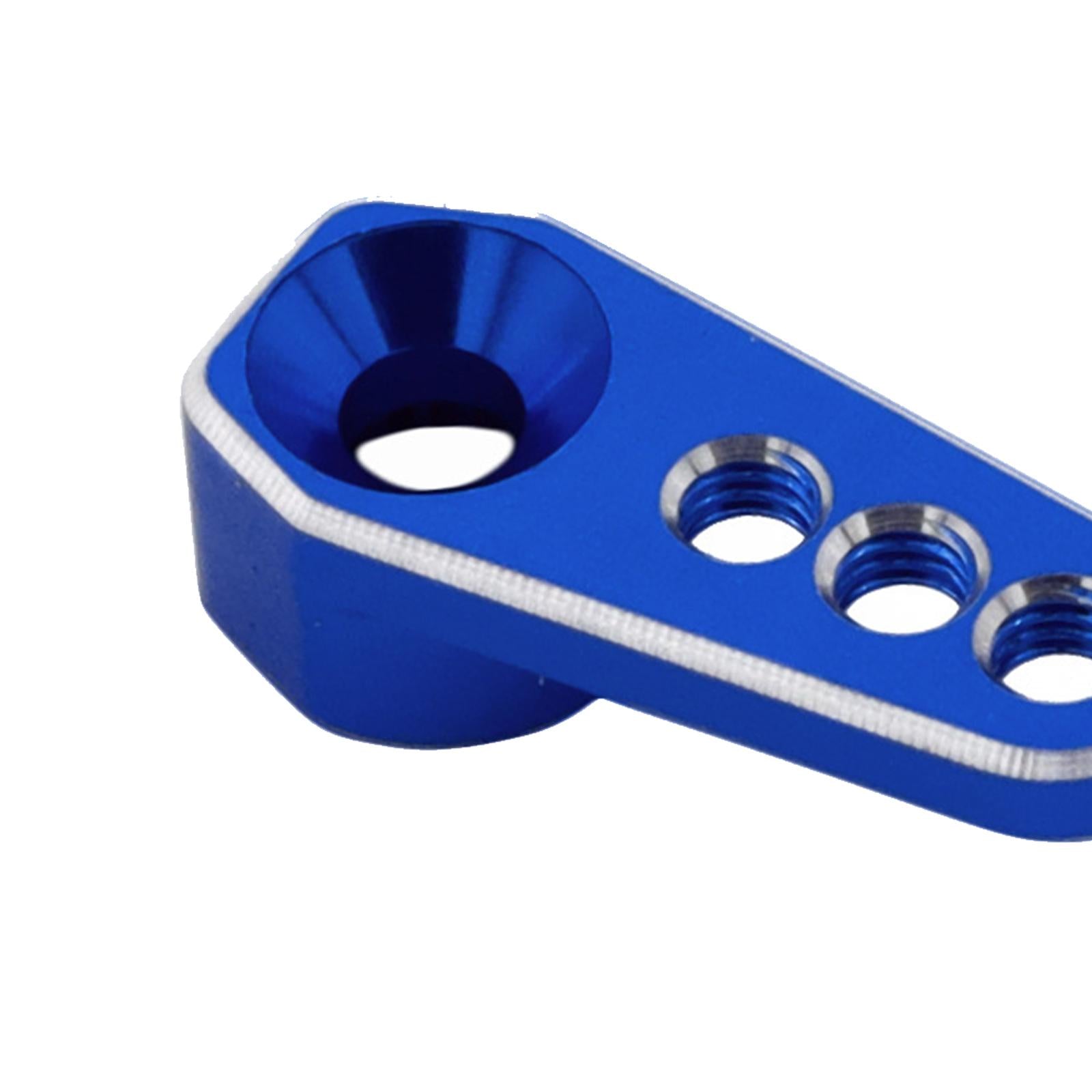 3xM3 25T Aluminum Metal Servo Horns Steering Arm Server Rocker for 2065T Trucks Dark Blue