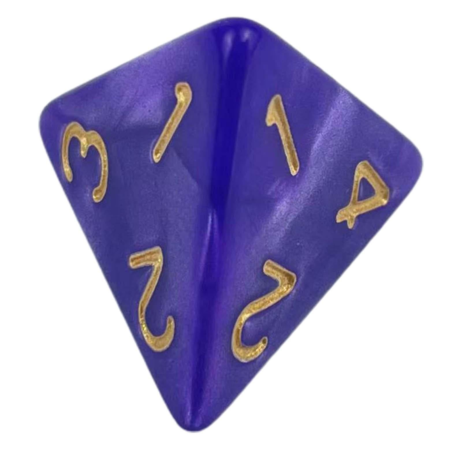 4x5x Game Dices Party Favors Acrylic Dices Polyhedral Dices for Home Bar Party