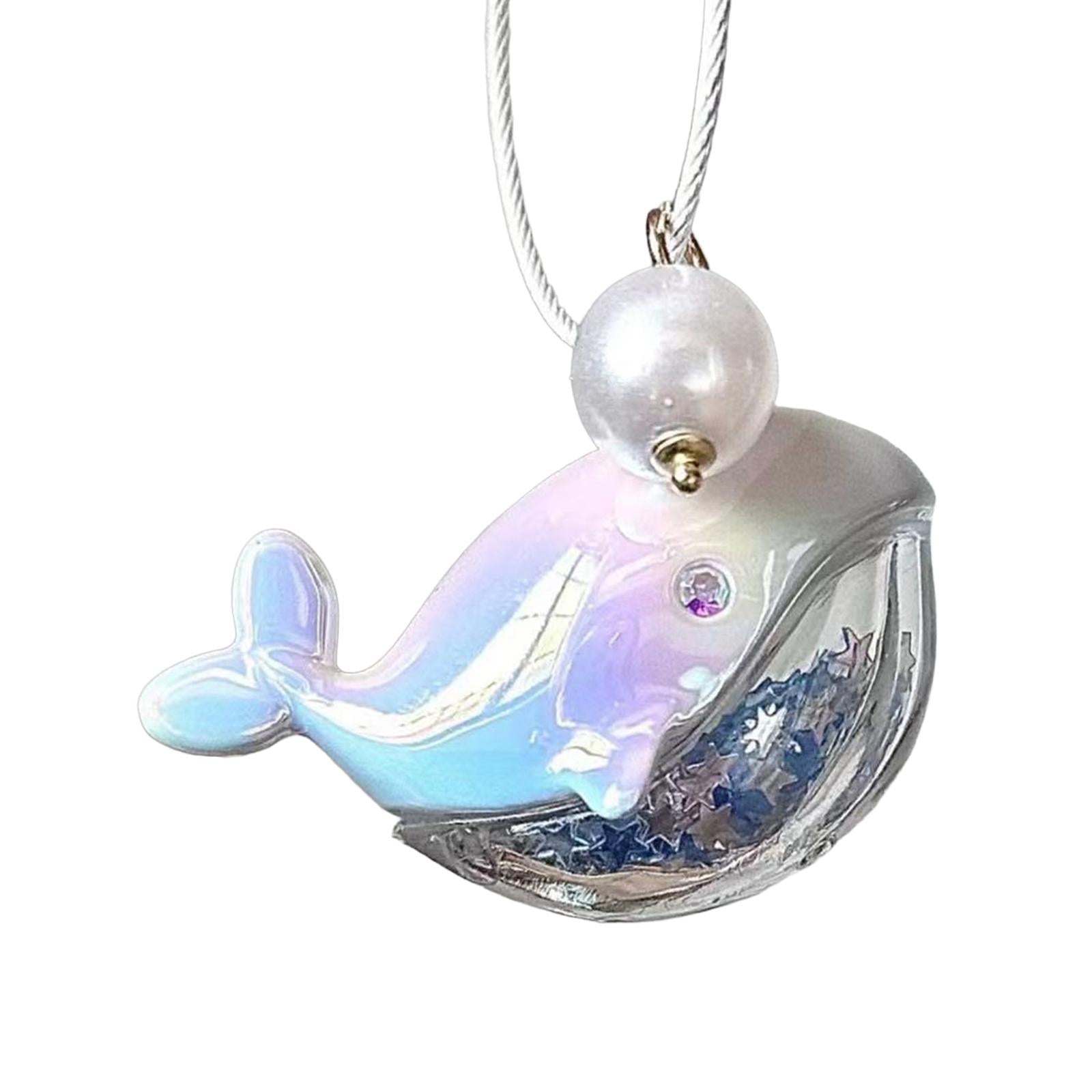 3xCompact Whale Keychain Funny Portable Keyring Bag Pendant for Tote Car Handbag