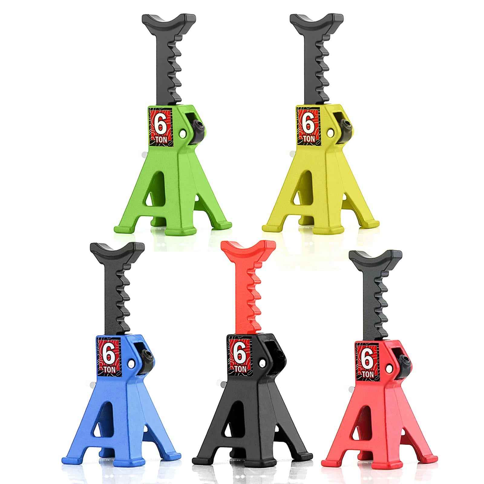 6 Ton Scale Jack Stand Durable Simulation Lifting Jack for 1:12 1:28 Crawler black