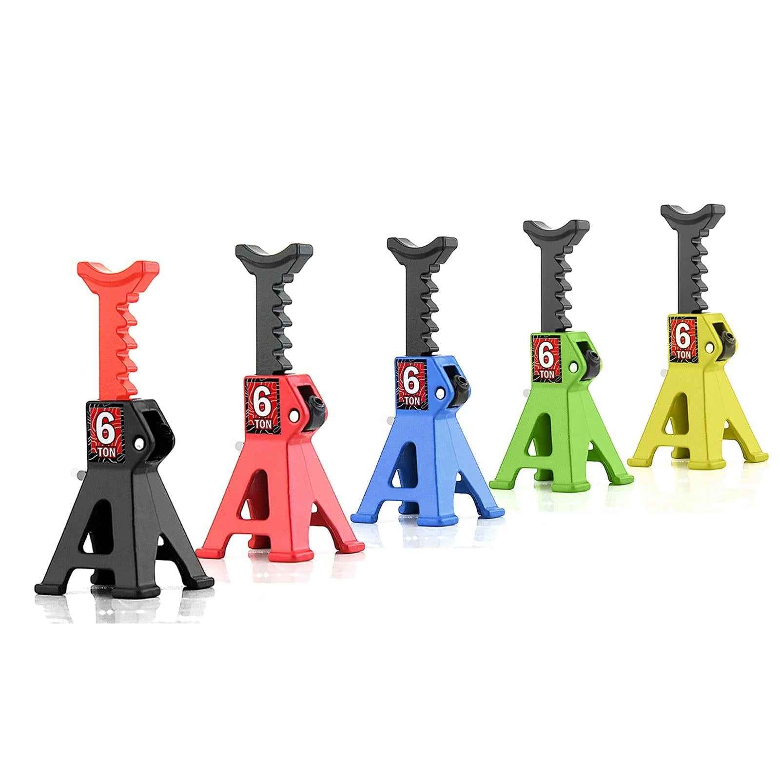 6 Ton Scale Jack Stand Durable Simulation Lifting Jack for 1:12 1:28 Crawler black
