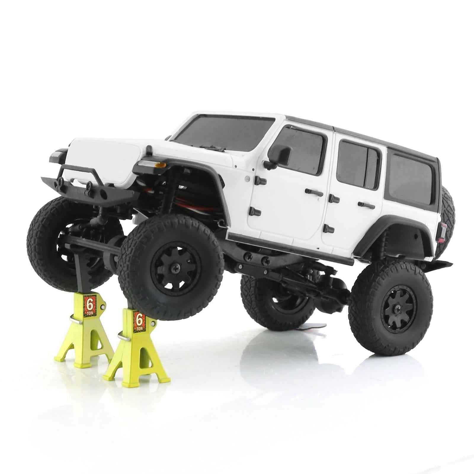 6 Ton Scale Jack Stand Durable Simulation Lifting Jack for 1:12 1:28 Crawler black