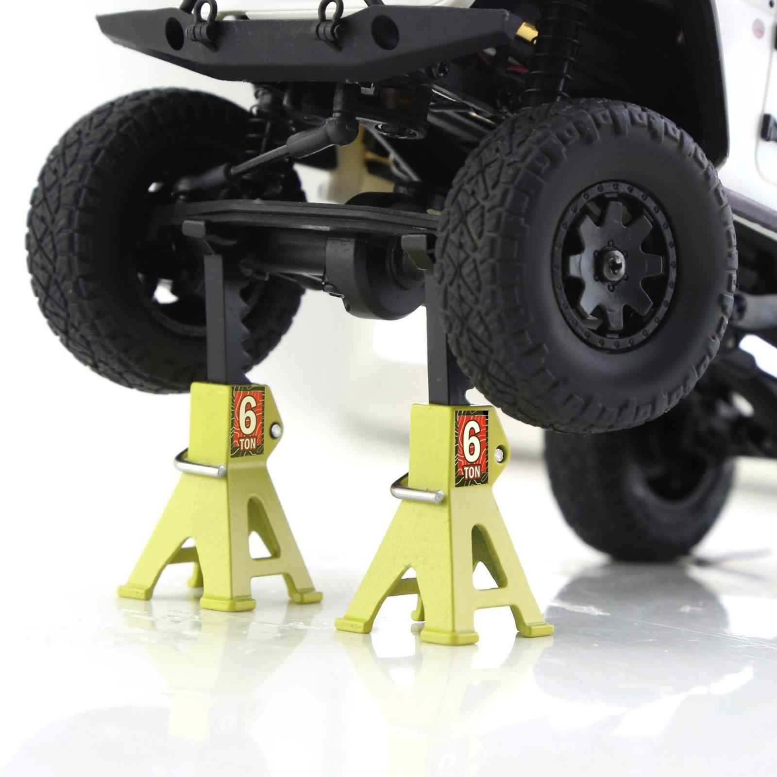 6 Ton Scale Jack Stand Durable Simulation Lifting Jack for 1:12 1:28 Crawler black