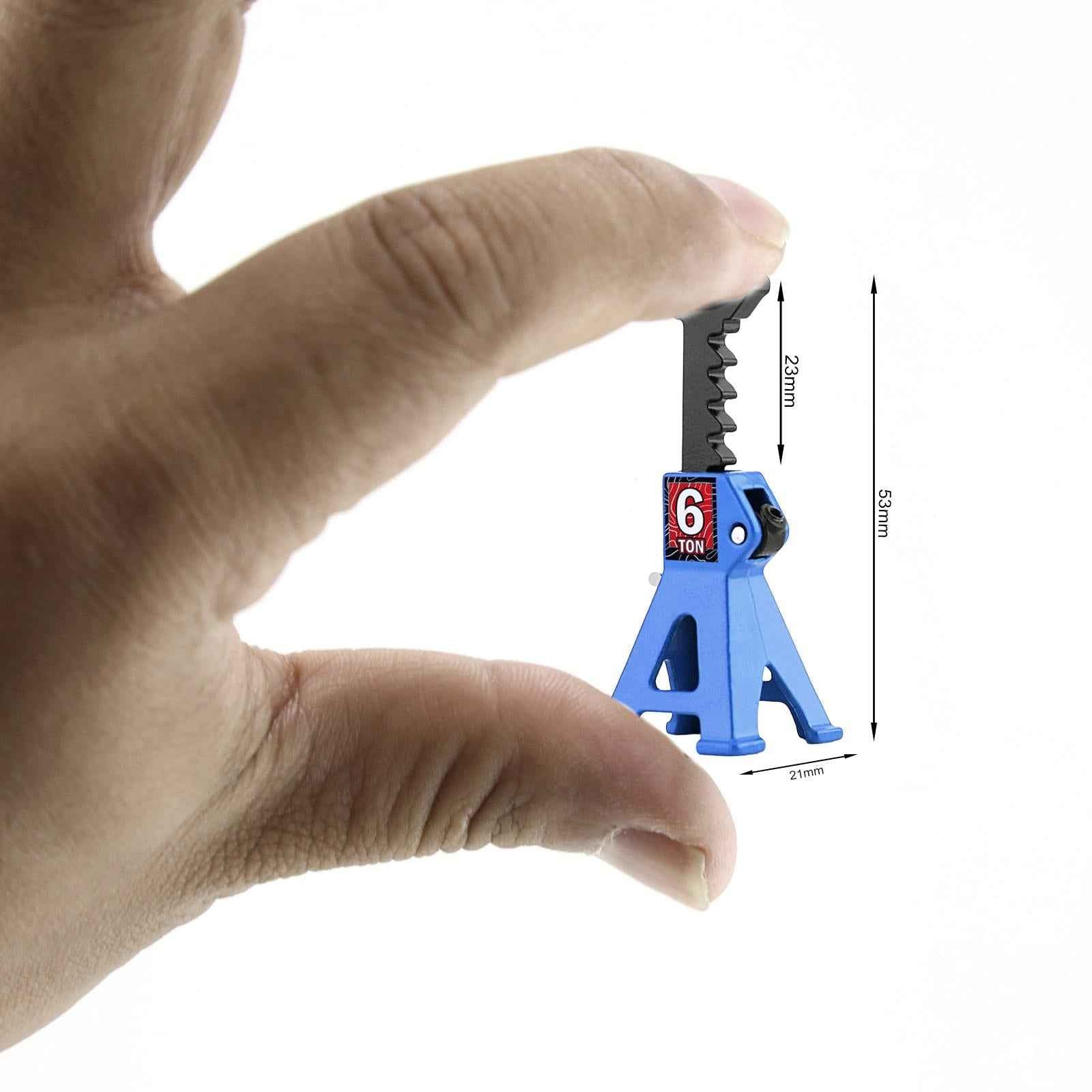 6 Ton Scale Jack Stand Durable Simulation Lifting Jack for 1:12 1:28 Crawler blue