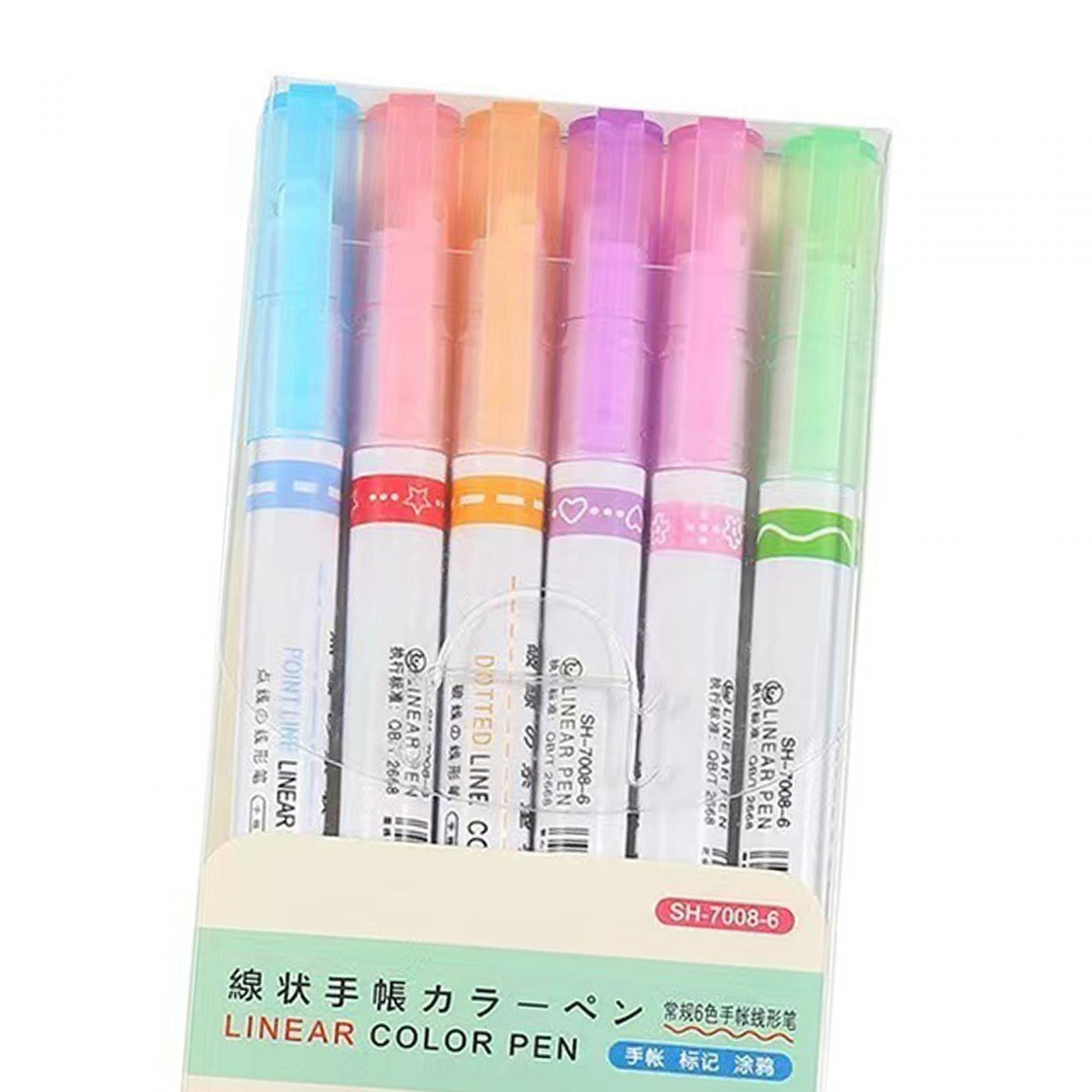2xJournal Pens Self Outline Markers for Greeting Card Making Painting 6 pieces