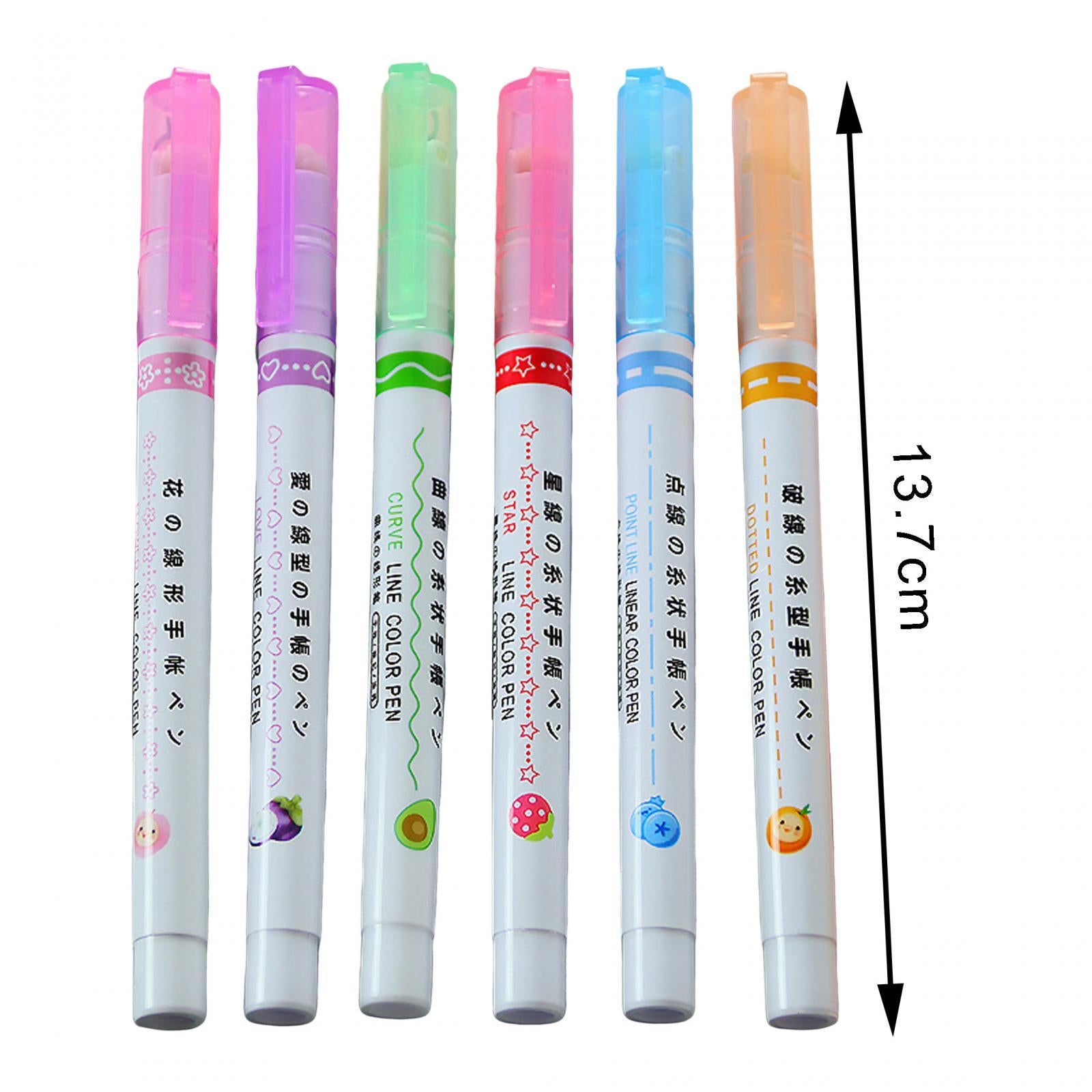 2xJournal Pens Self Outline Markers for Greeting Card Making Painting 6 pieces