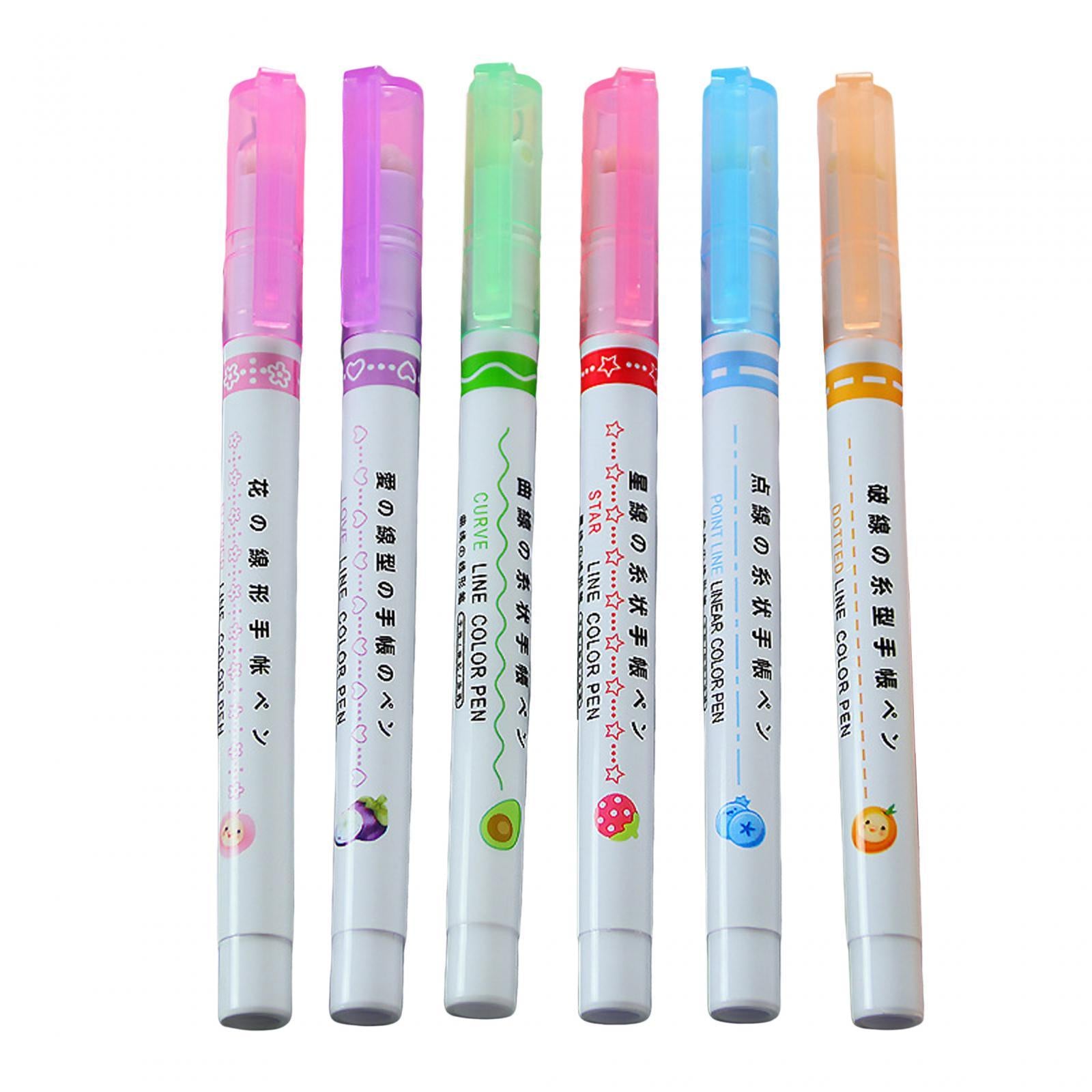 2xJournal Pens Self Outline Markers for Greeting Card Making Painting 6 pieces