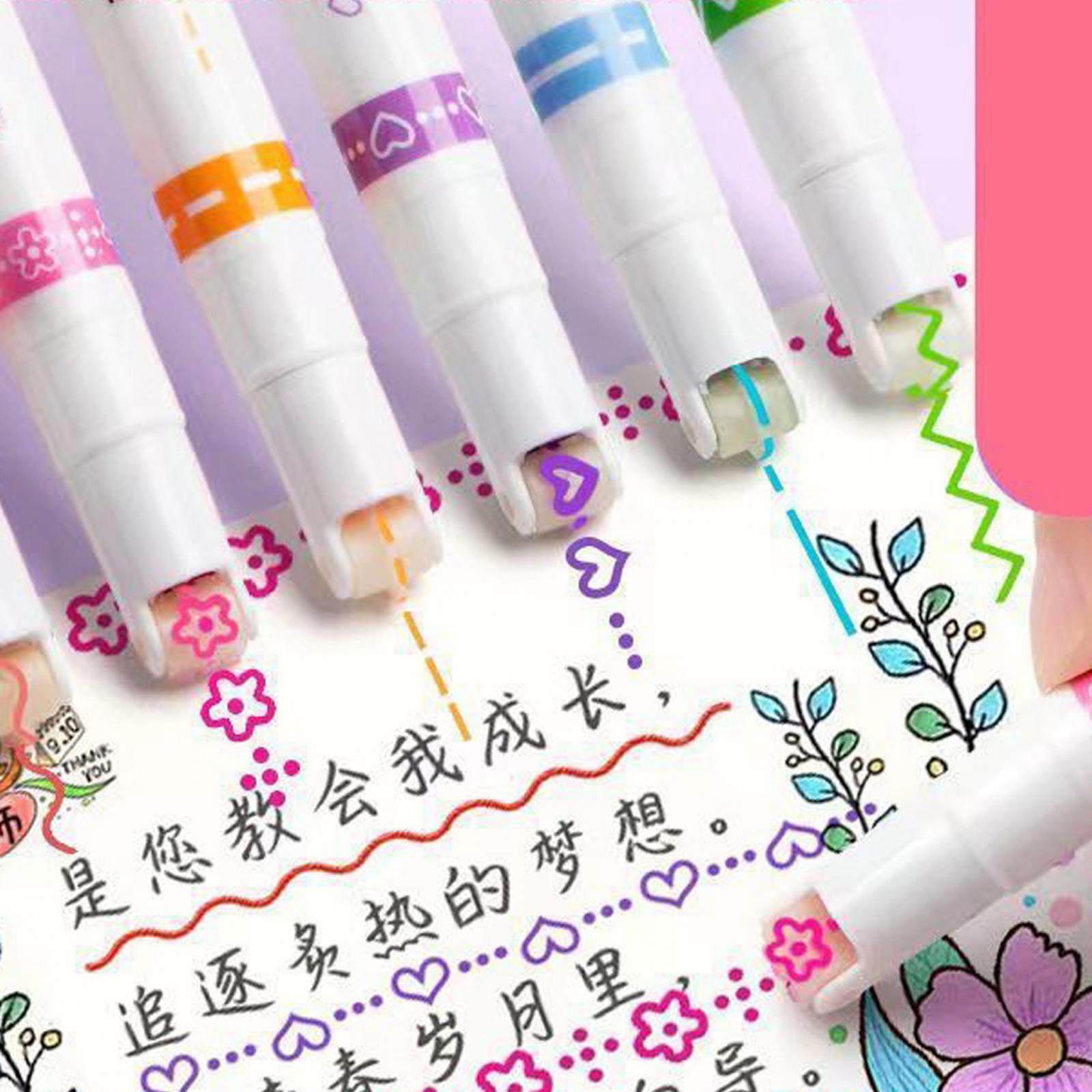 2xJournal Pens Self Outline Markers for Greeting Card Making Painting 6 pieces