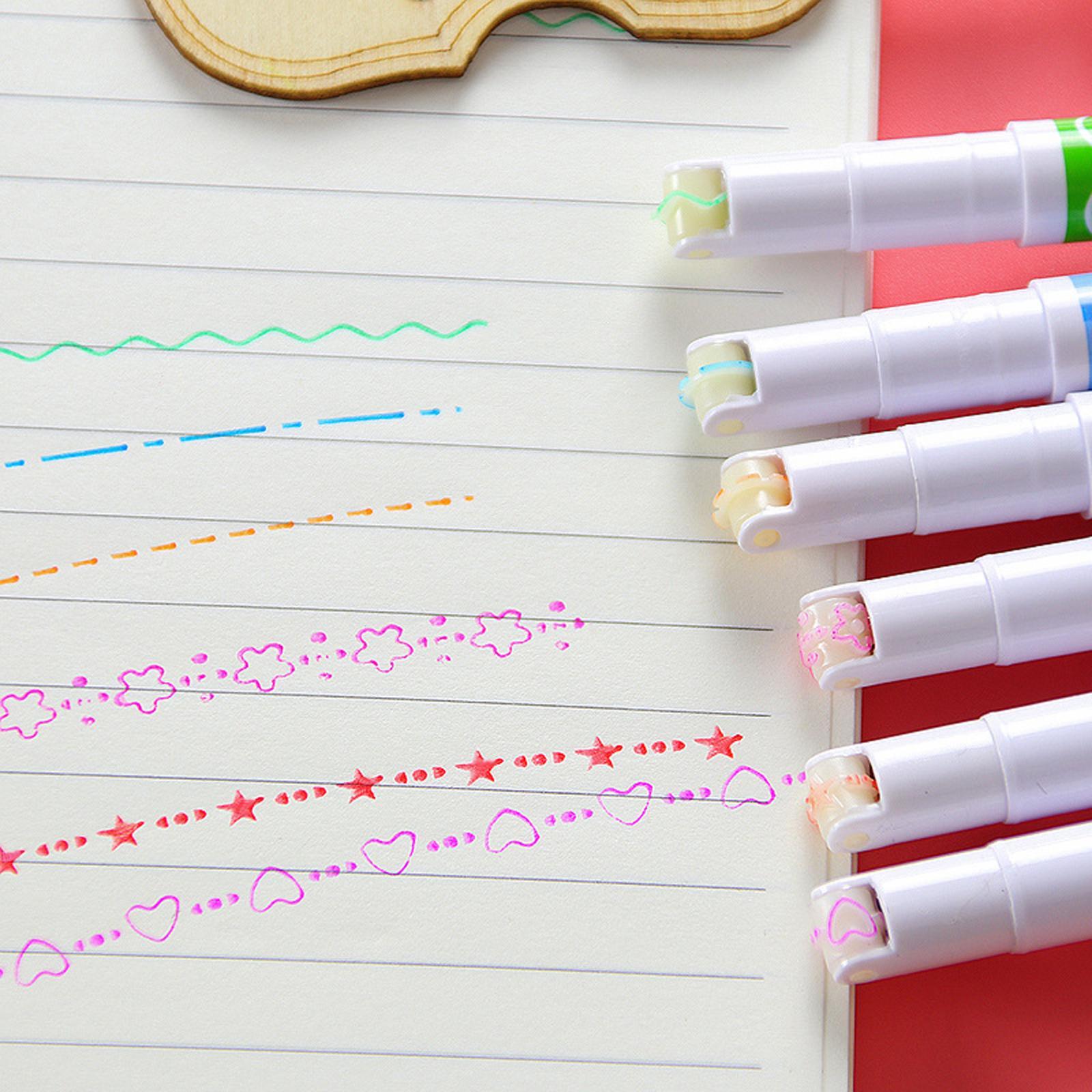 2xJournal Pens Self Outline Markers for Greeting Card Making Painting 6 pieces