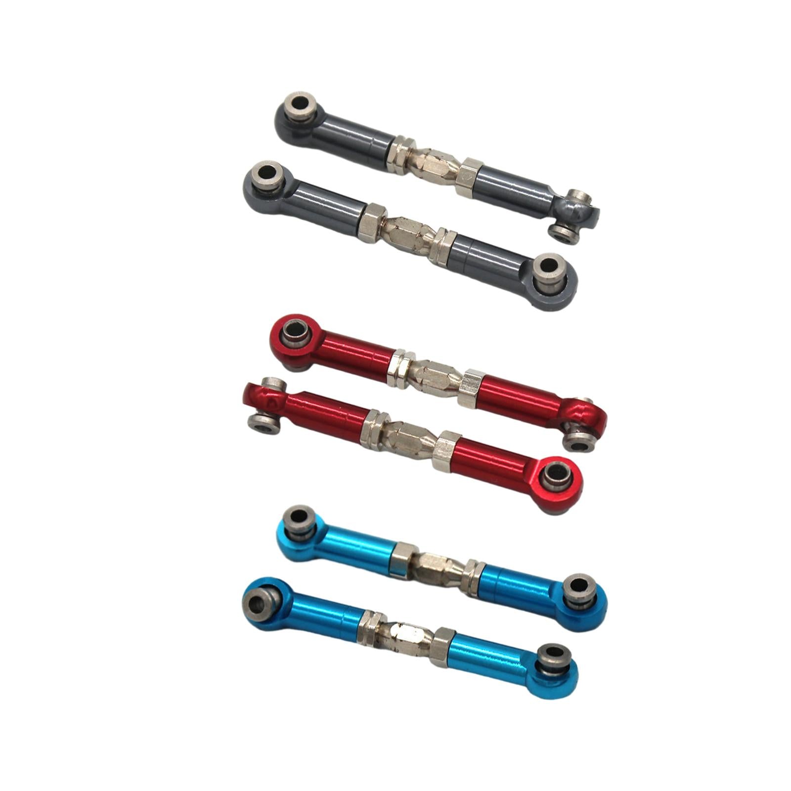 4x2Pcs Steering Link Rod Replacing Upgrade RC Car Push Rods for 1/16 H16 16207