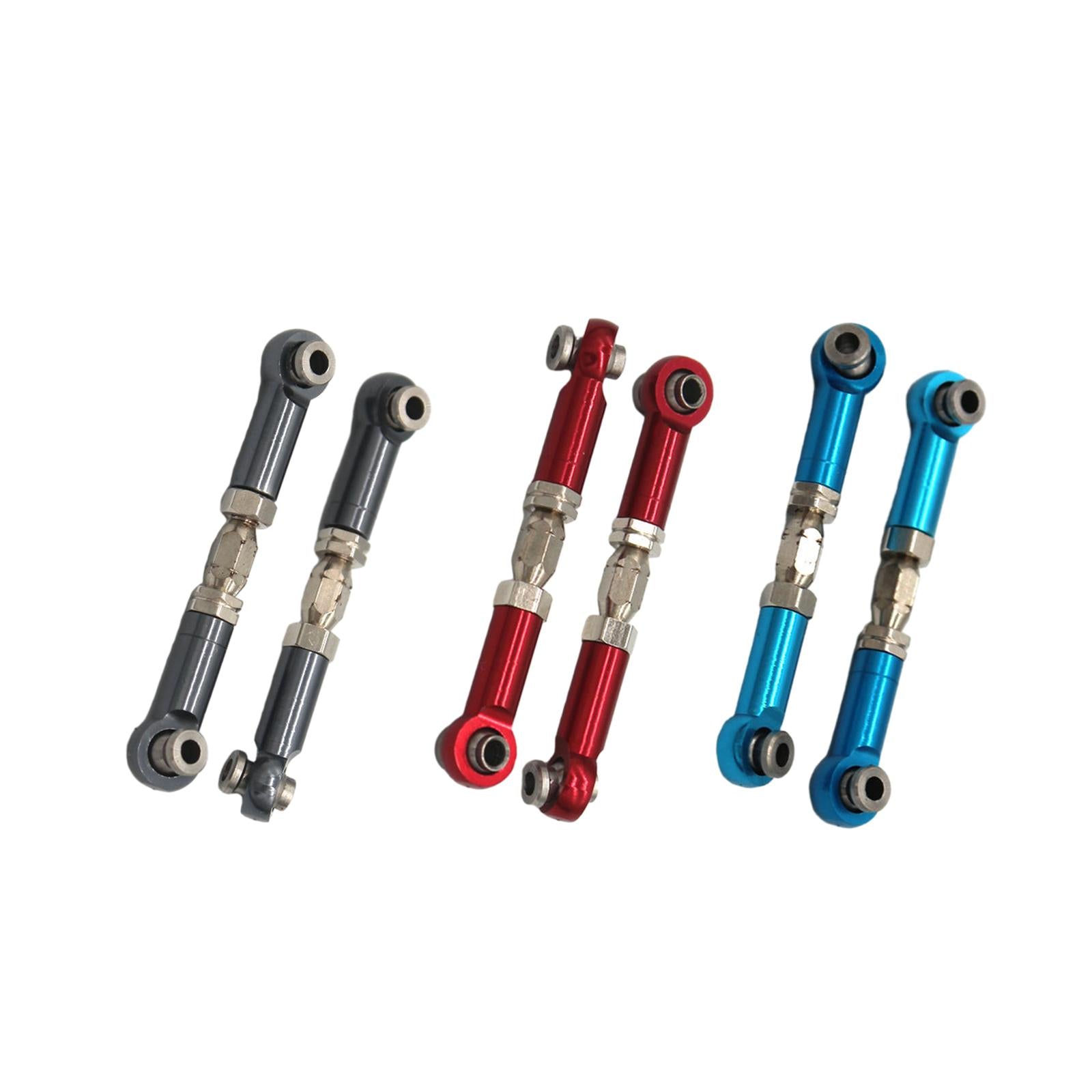 3x2Pcs Steering Link Rod Replacing Upgrade RC Car Push Rods for 1/16 H16 16207