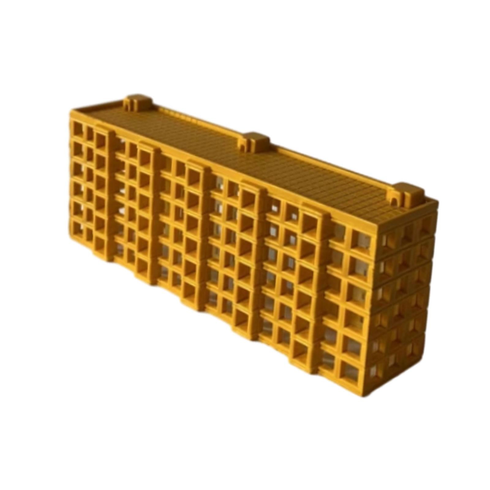 4xRailroad Architecture Layout 1/500 Construction Building Landscape Materials Style C