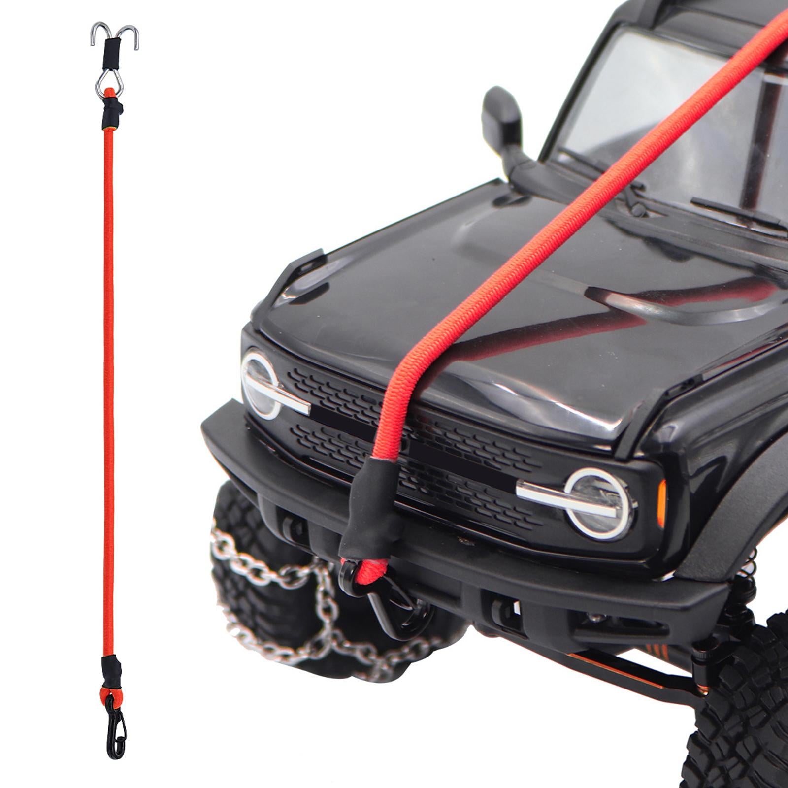 2xRC Crawler Winch Strap 1/24 1/18 Scale RC Crawler Rope for RC Crawler Red
