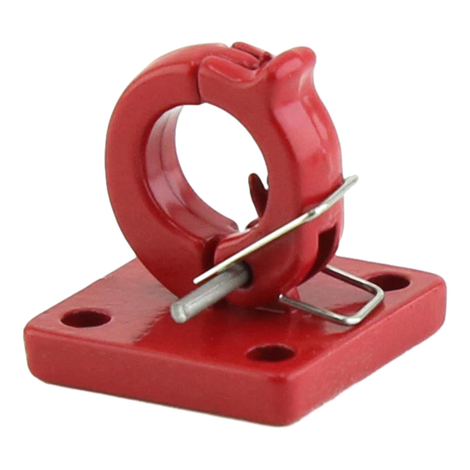 2x2x 1/10 RC Crawler Trailer Towing Buckle Accessories Universal Red Tow Hooks