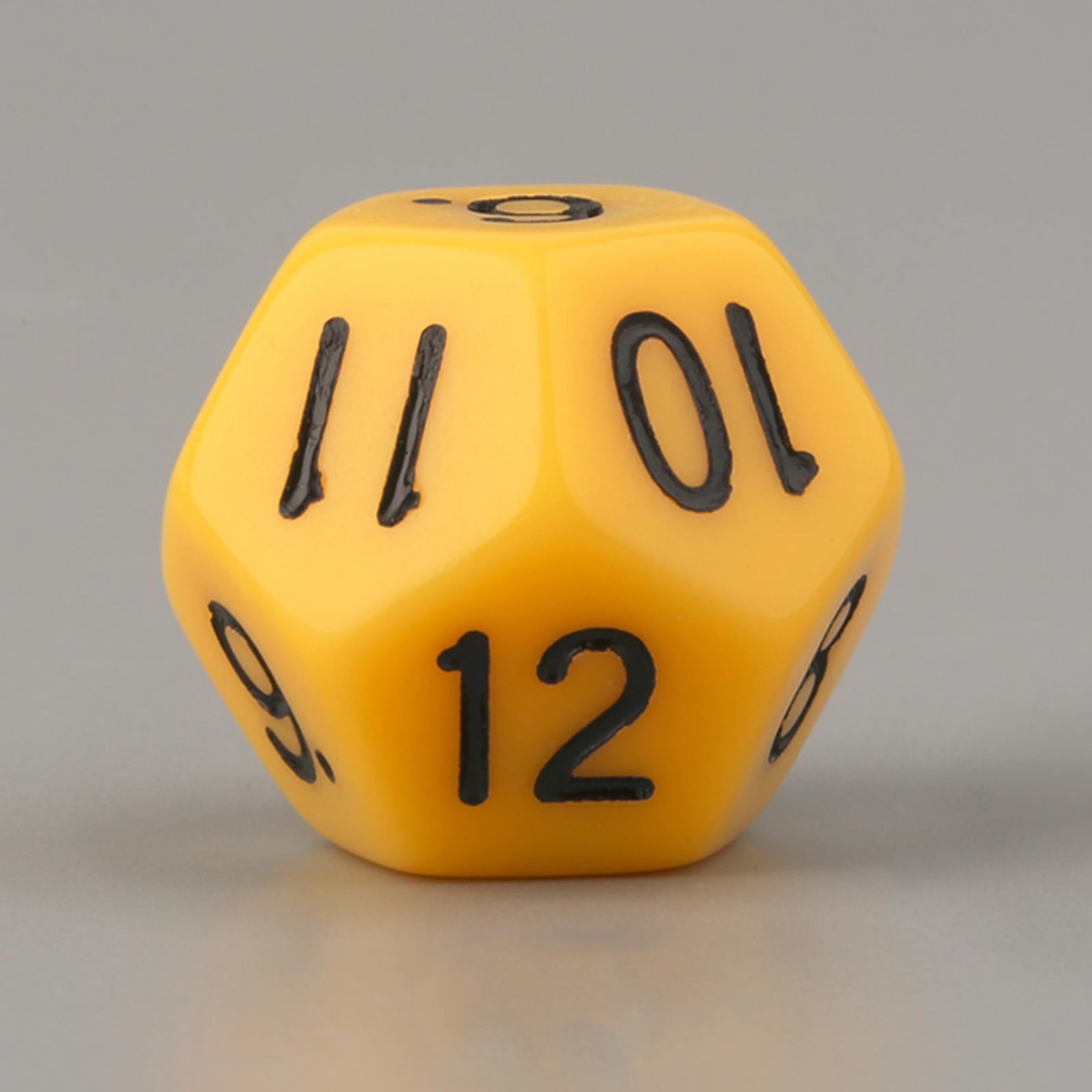 4x10Pcs 12 Sided Dice Acrylic Dice for Party Game Table Game Role Playing Game
