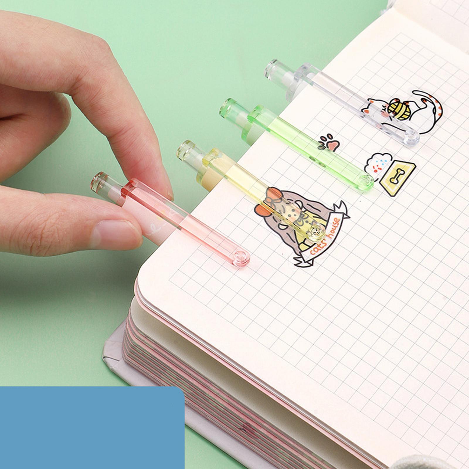 2x6Pcs Rollerball Pens Retractable Ballpoint Pens for Students Kids Journaling Astronaut