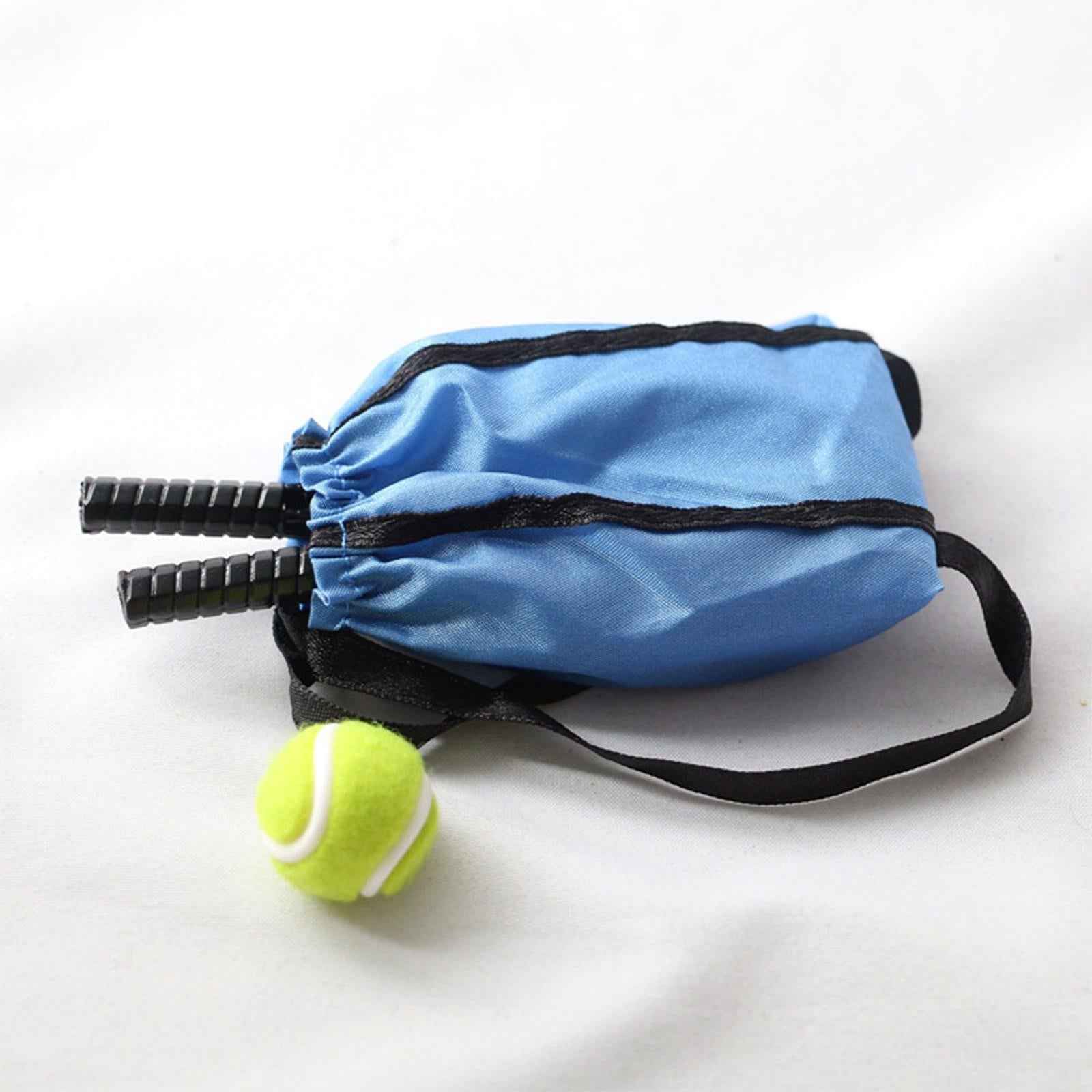 Mini Tennis Racket and Ball Set Crafts Cake Topper 1:12 Miniature Tennis Kit Blue