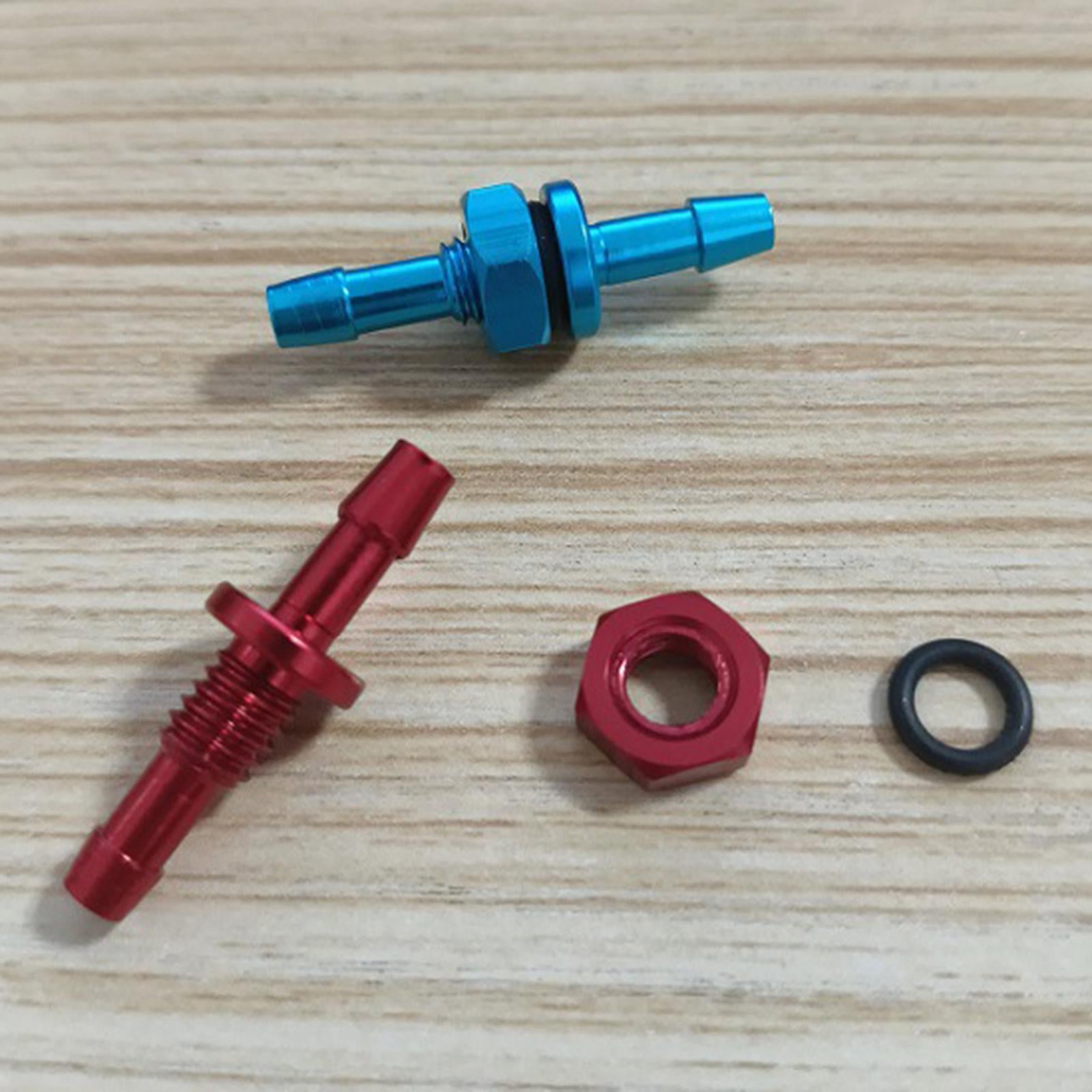 2xRC Boat M6 Water Nozzle Upgrade Metal Water Outlet for RC Jet Boats DIY Accs red
