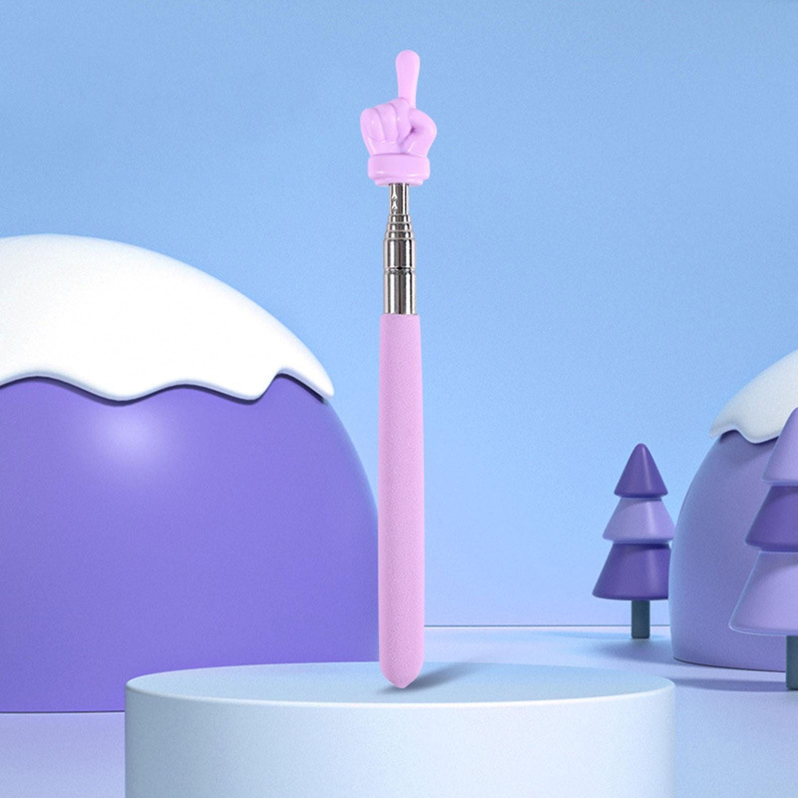 2x2 Pieces Extendable Finger Pointer Sticks Telescopic Teachers Finger Pointer Green Violet