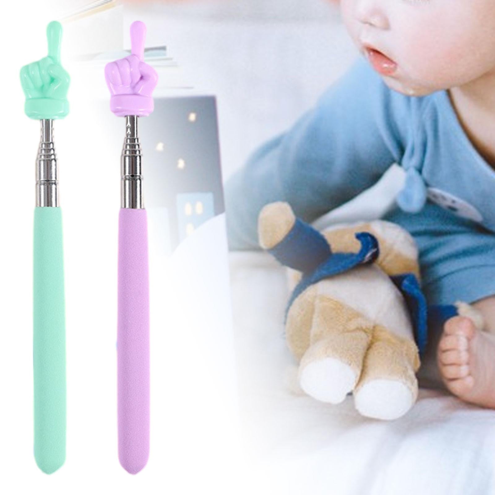2x2 Pieces Extendable Finger Pointer Sticks Telescopic Teachers Finger Pointer Green Violet