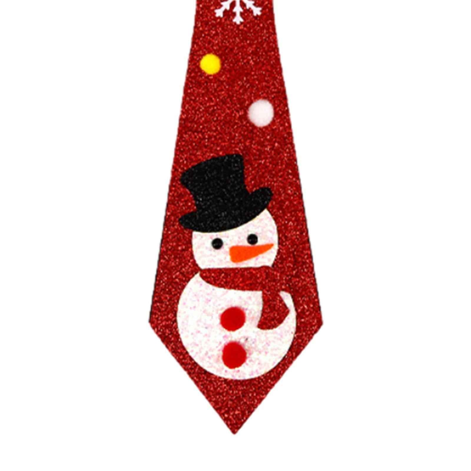 Merry Christmas Tie Fun Fancy Dress for Carnival Ages 3-10 Years Old Cosplay Snowman