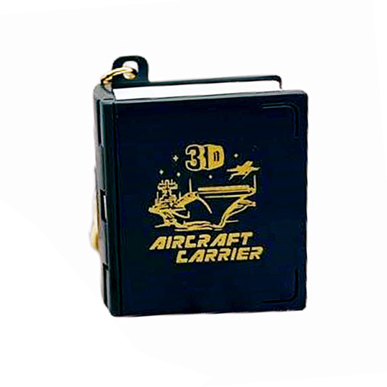 2x3D Book Keychain Cute 3D Backpack Keychain for Children Boys Girls Kids Space Black