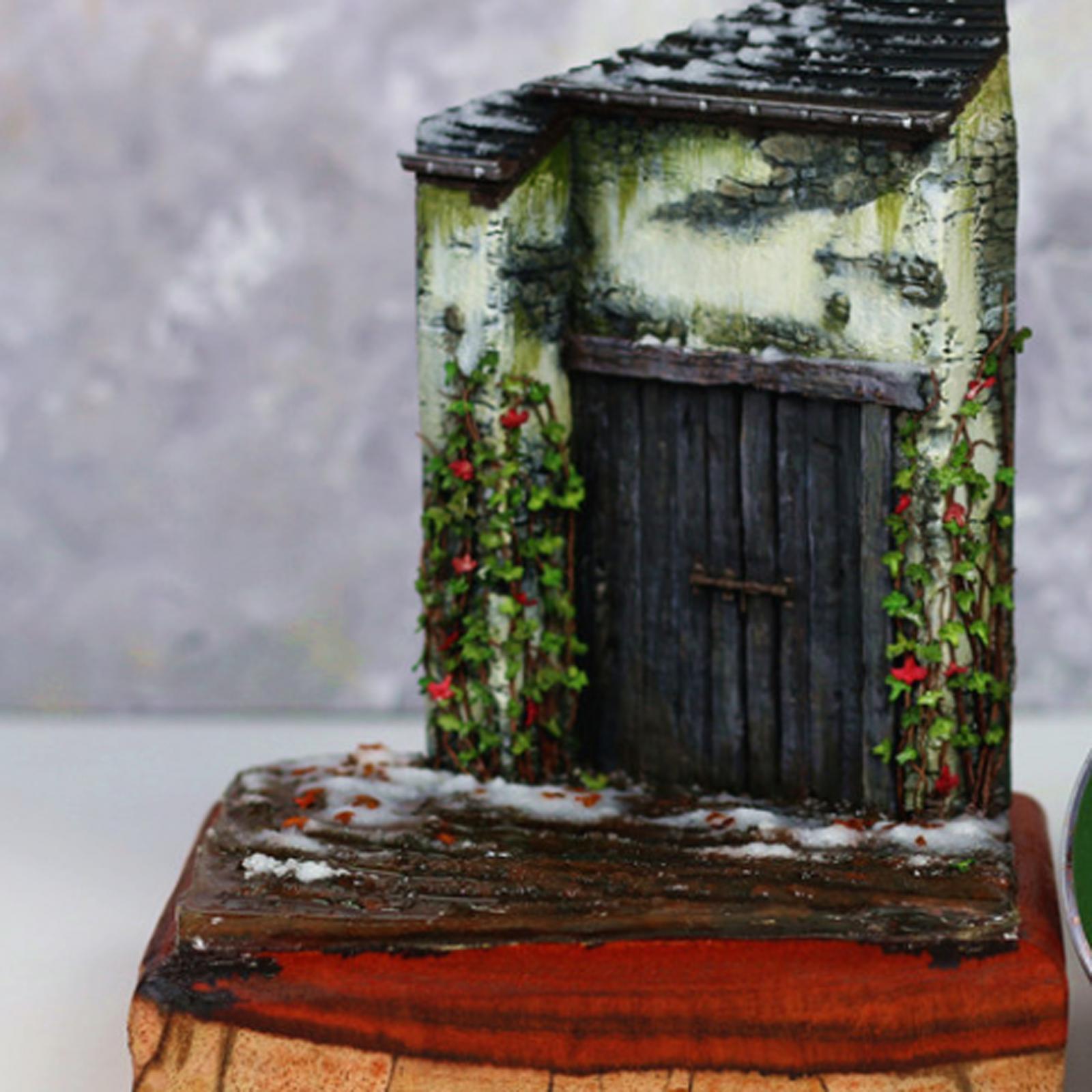 3xRealistic Miniature Leaves Simulation Leaves for Train DIY Mini Model Layout Yellow