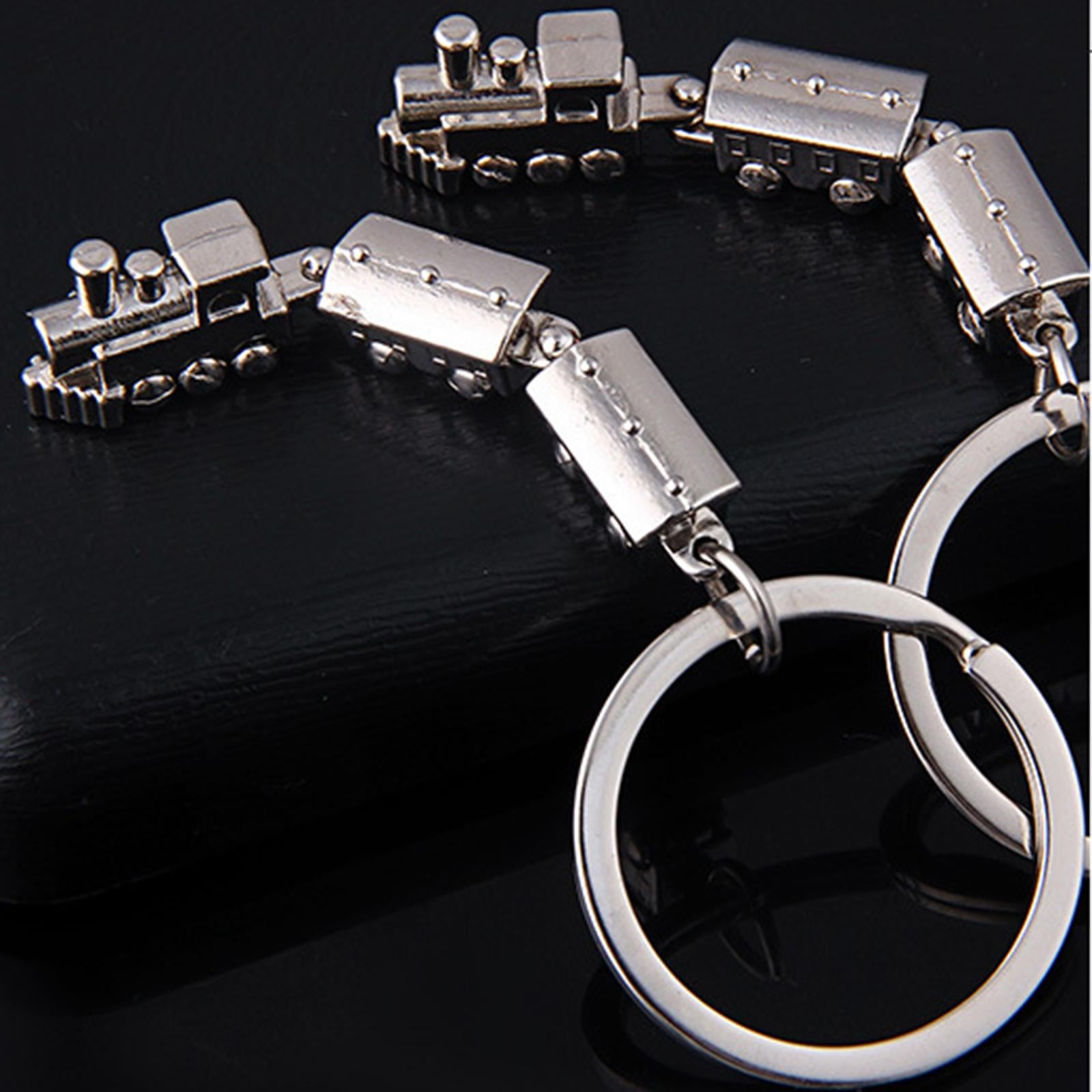 2xMini Train Keychain Key Holder Train Enthusiast Present Valentines Day Gifts