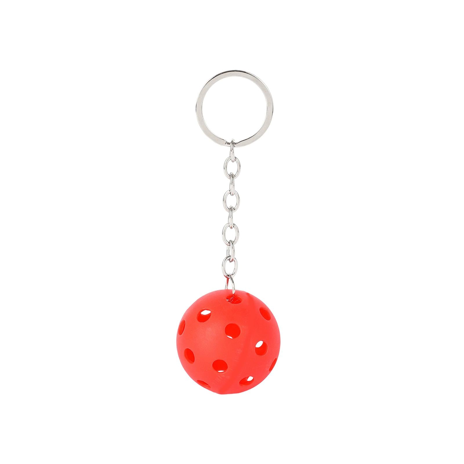 3xPickleball Keychain Portable Pickleball Bag for Backpack Hoilday Handbag red