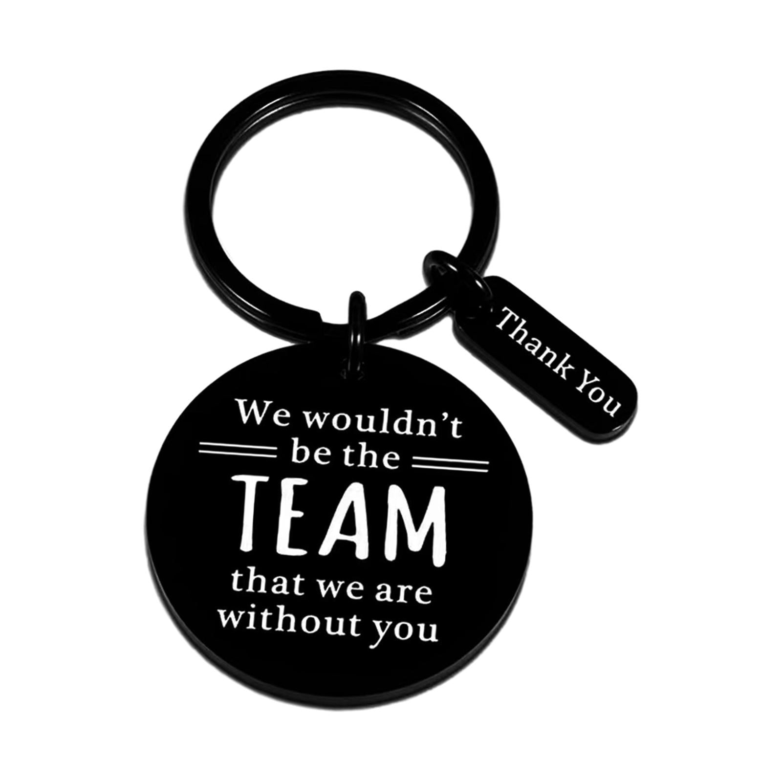 2xCoworker Keychain Keyring Gift for Leaving Job Gifts Keepsake Thank You Gift Black