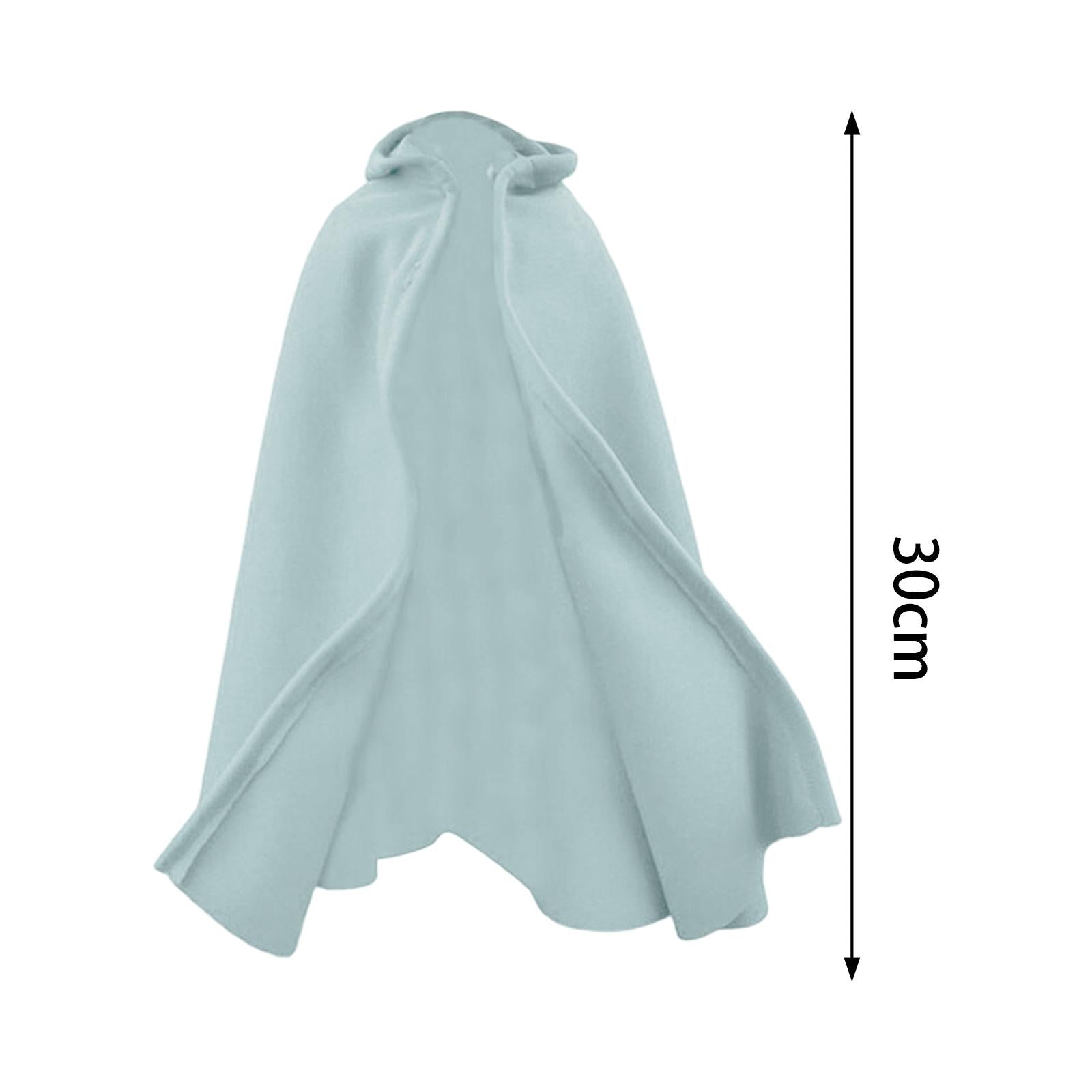4x1:6 Scale Miniature Hoodie cloaks Cosplay Outfit for 12'' Action Figure Blue
